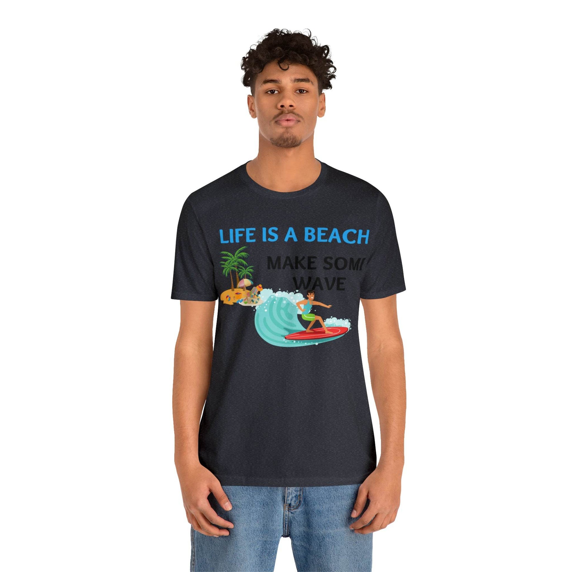 Life is a Beach shirt, Beach t-shirt, Summer shirt, Relaxing beachwear, Coastal fashion, Beach-inspired clothing, Beach adventure apparel - Giftsmojo