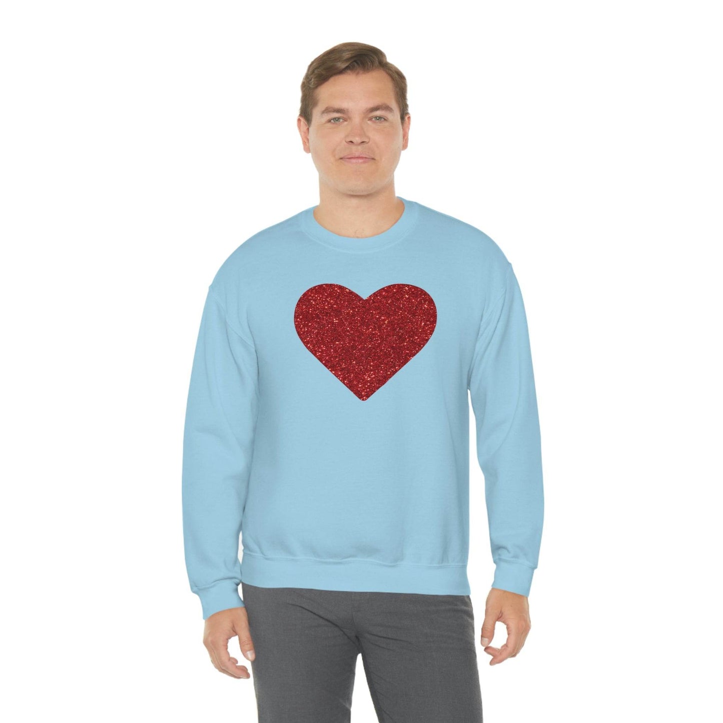 Heart Sweatshirt Love sweatshirt Love Shirt Cute Love Shirt with Heart Valentine sweatshirt - Matching Love shirt Girlfriend gift Boyfriend - Giftsmojo