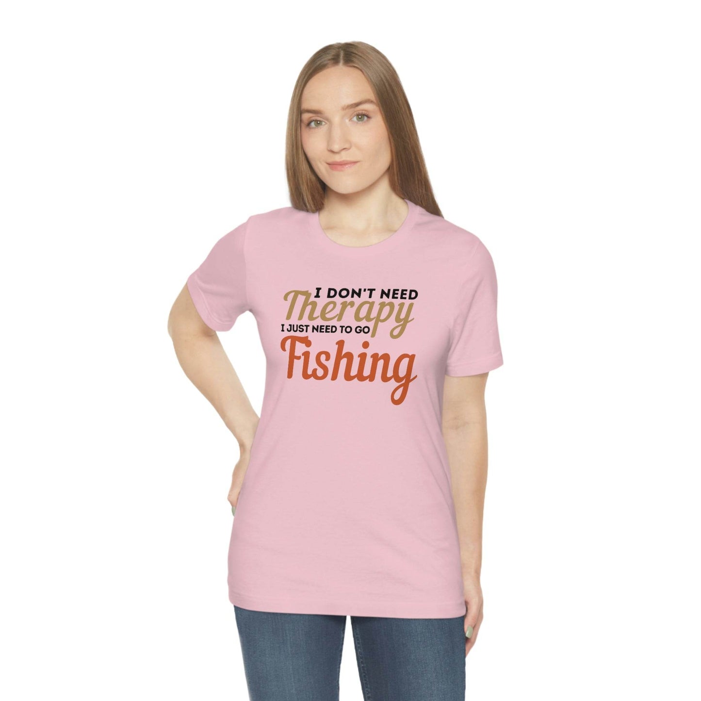 I don't need therapy I just need to go Fishing, fishing shirt, dad shirt, dad gift, gift for outdoor lover, fishing gift nature lover shirt - Giftsmojo