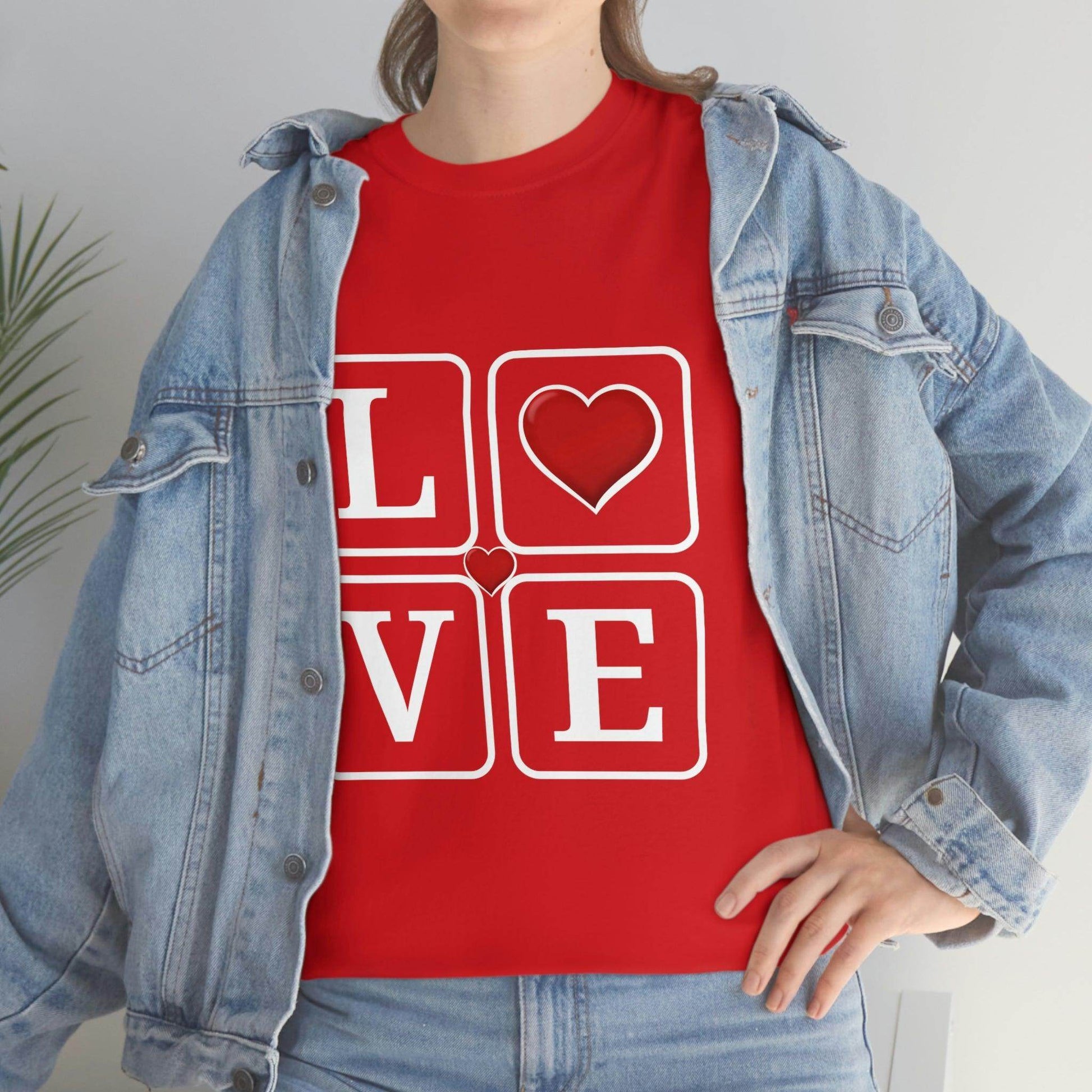 Love square Hearts Shirt, Great Gift for Valentine's day, birthday, engagement, anniversary and many more - Giftsmojo