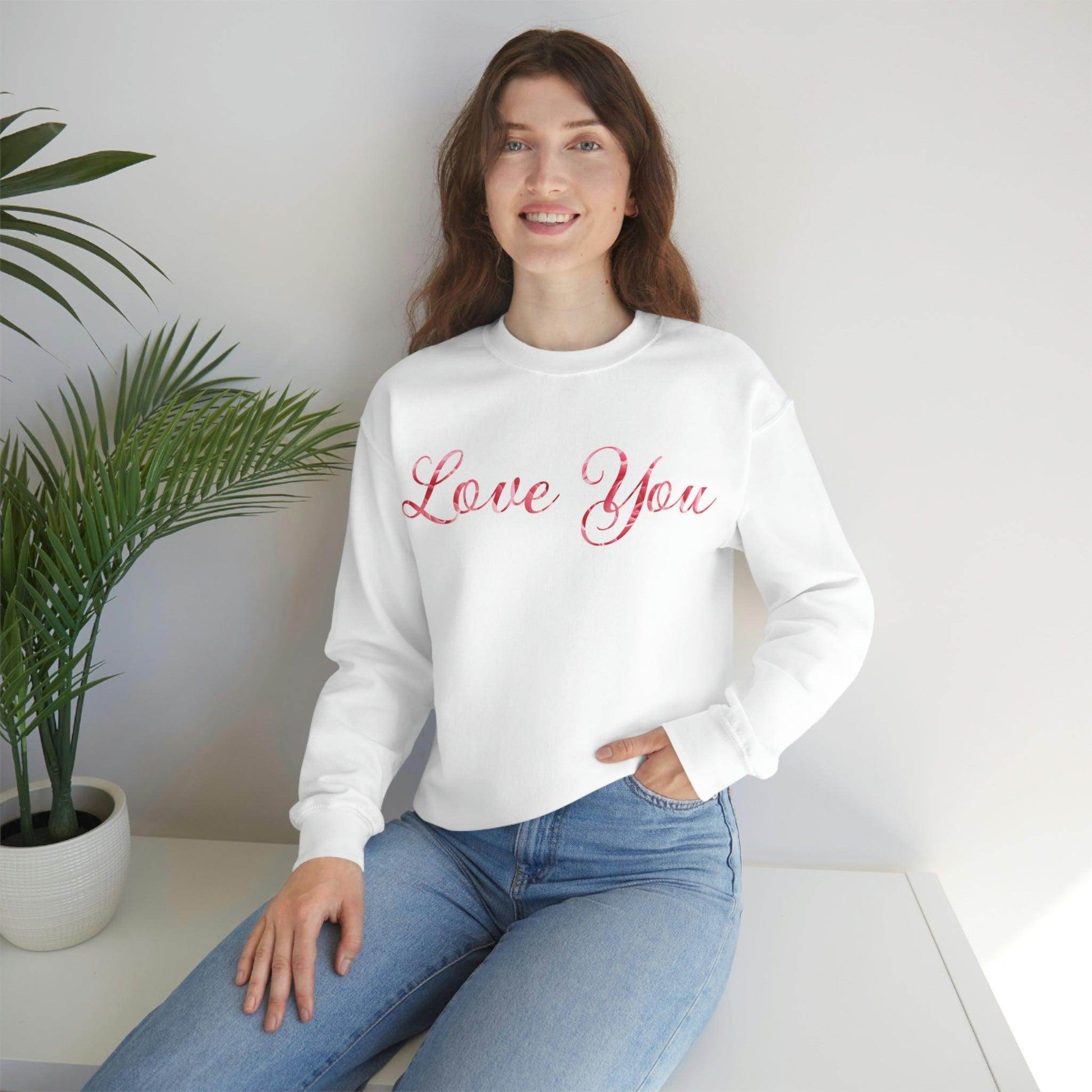Love You Sweatshirt, love shirt, wedding gift, engagement gift, anniversary gift, couple shirt, matching shirt - Giftsmojo