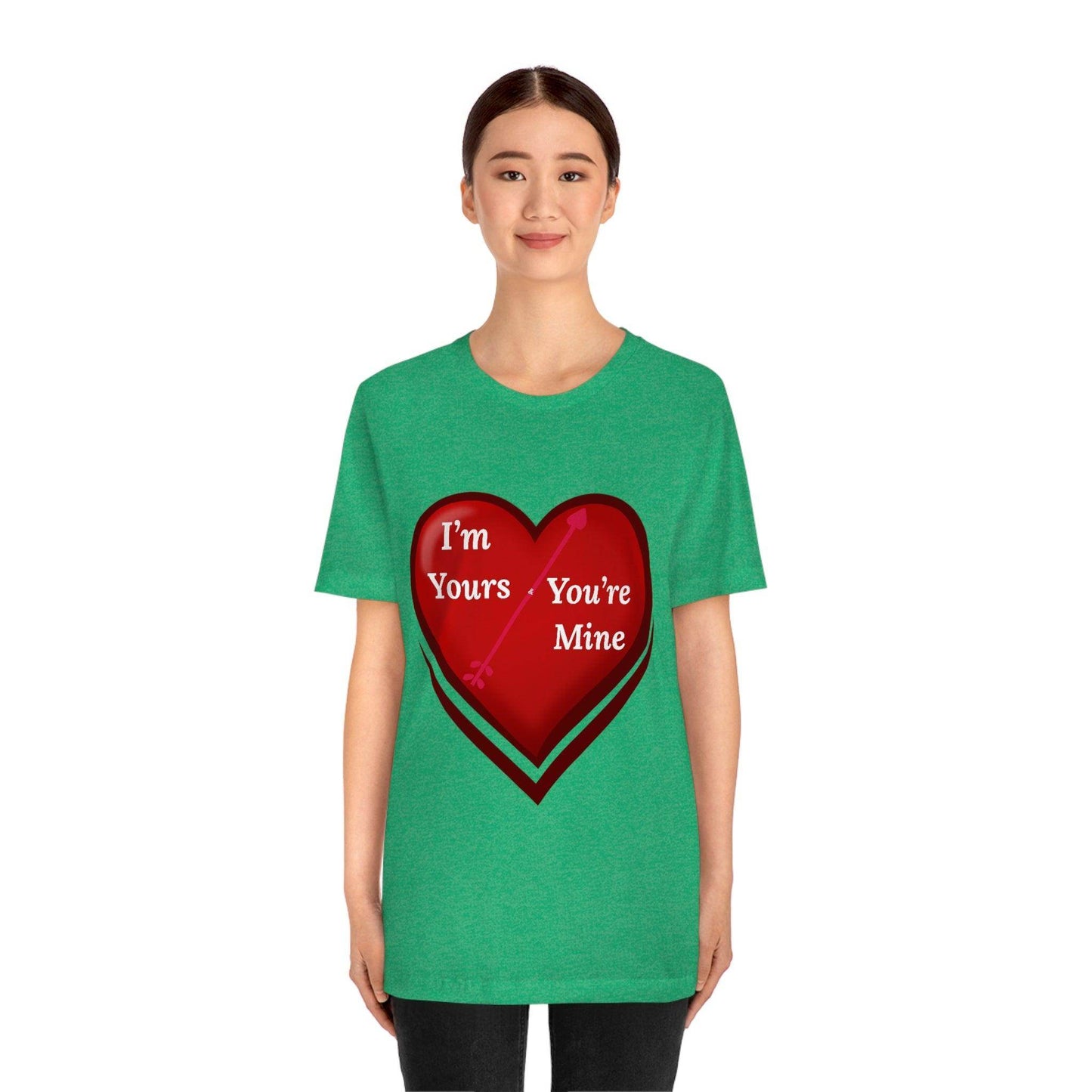 I'm Yours and You're Mine Heart Tee - Giftsmojo
