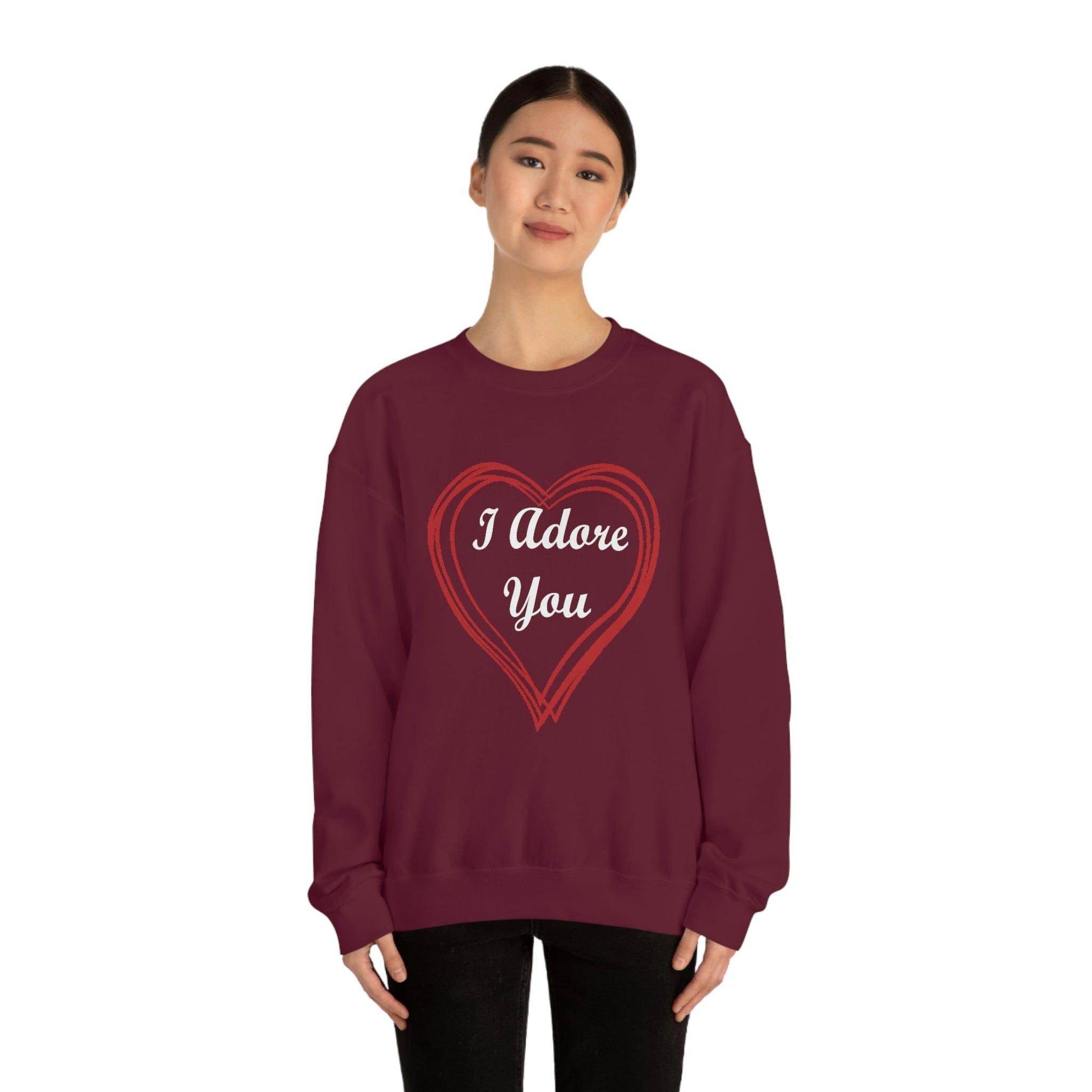 I Adore You Crewneck Sweatshirt - Giftsmojo