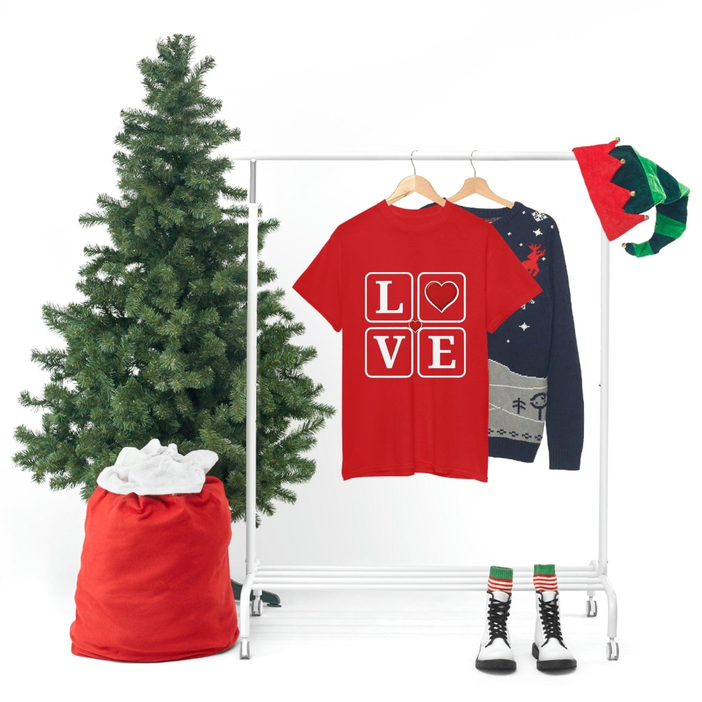 Love square Hearts Shirt, Great Gift for Valentine's day, birthday, engagement, anniversary and many more