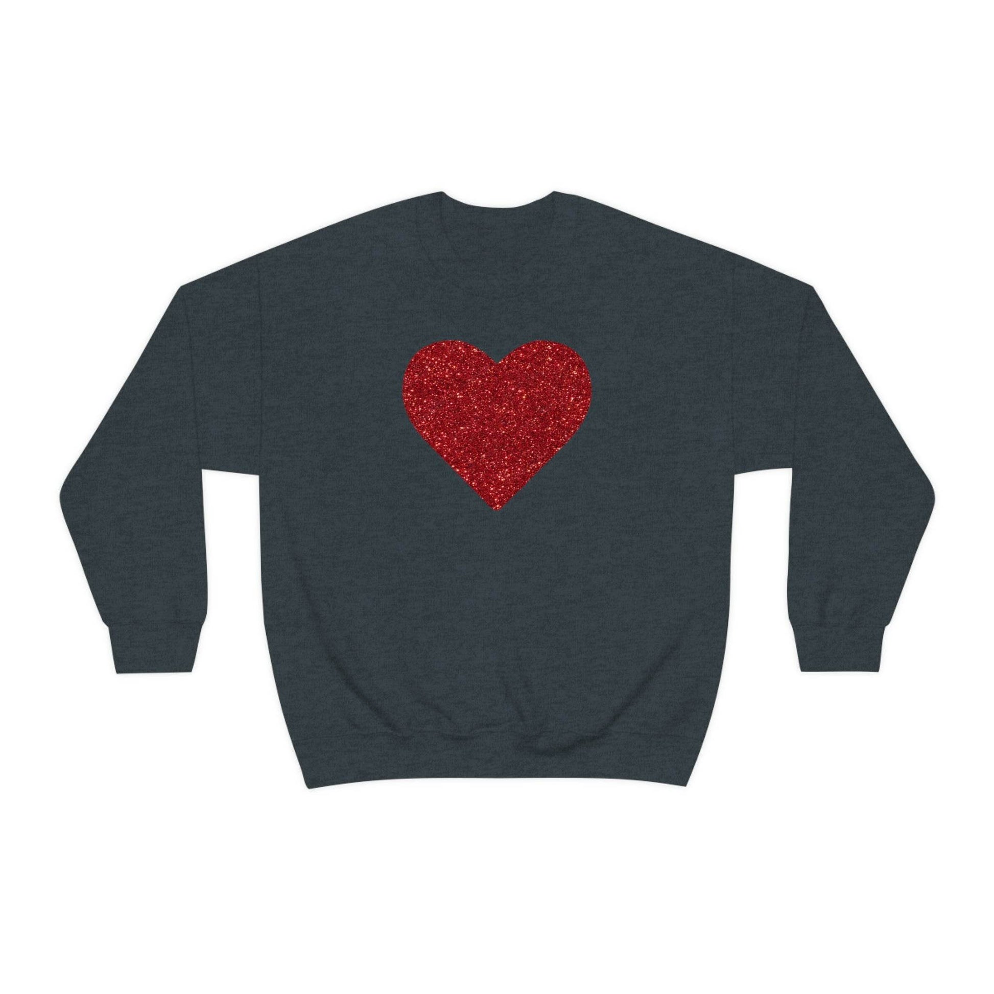 Heart Sweatshirt Love sweatshirt Love Shirt Cute Love Shirt with Heart Valentine sweatshirt - Matching Love shirt Girlfriend gift Boyfriend - Giftsmojo
