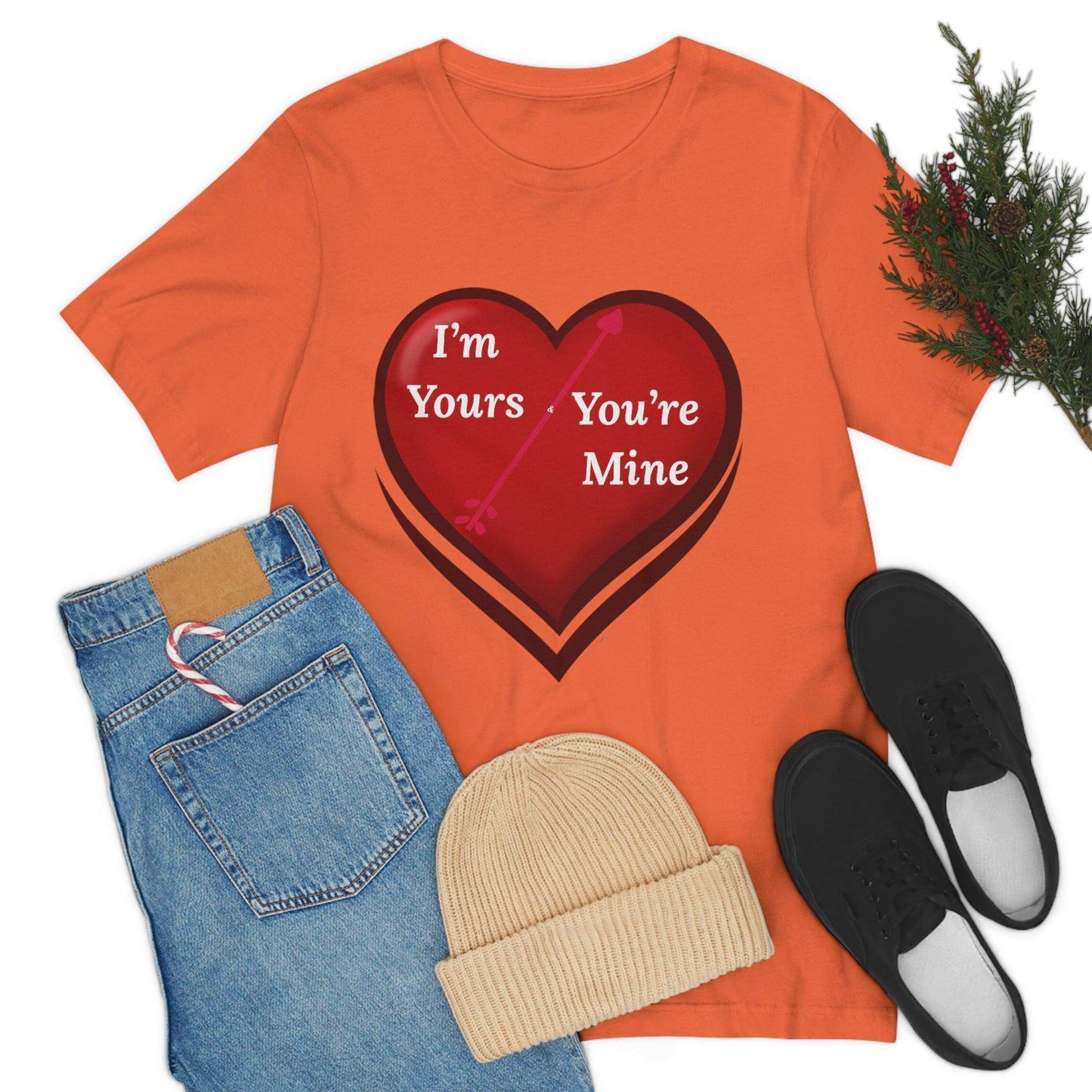 I'm Yours and You're Mine Heart Tee - Giftsmojo