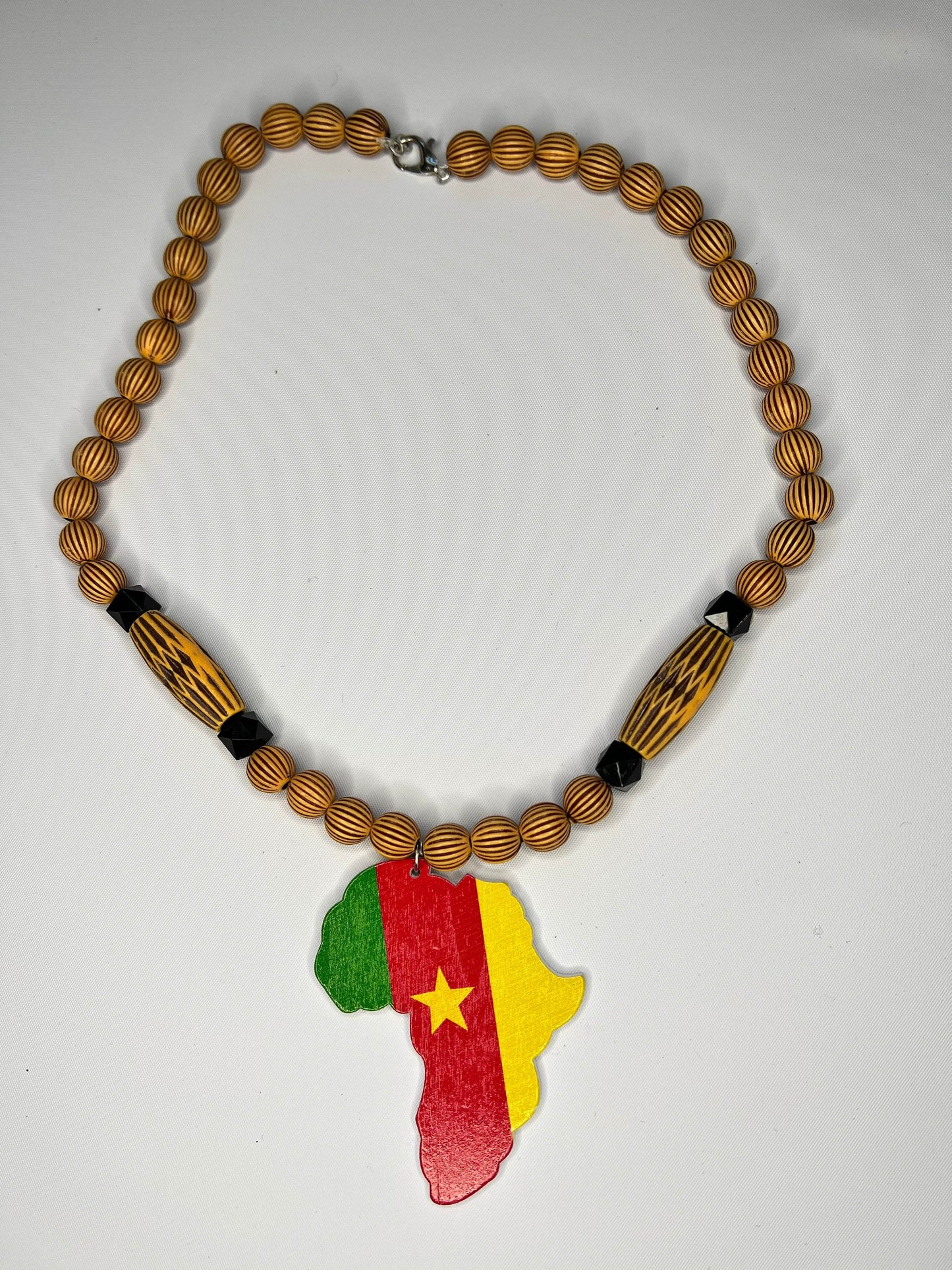 African Map with Cameroon flag color jewelry - Giftsmojo
