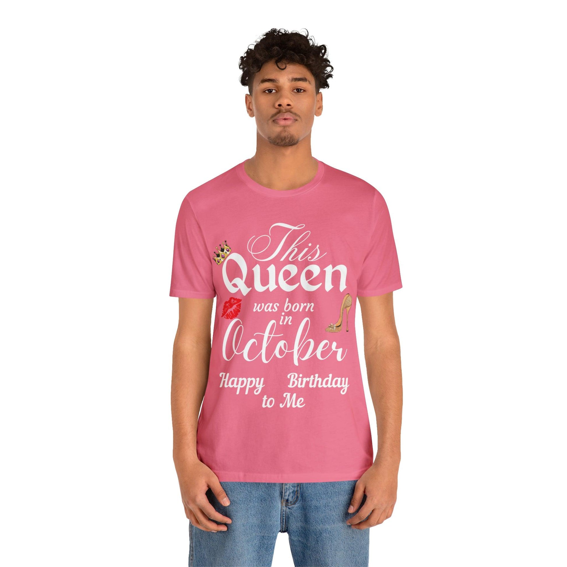 Birthday Queen Shirt, Gift for Birthday, This Queen was born in October Shirt, Funny Queen Shirt, Funny Birthday Shirt, Birthday Gift - Giftsmojo