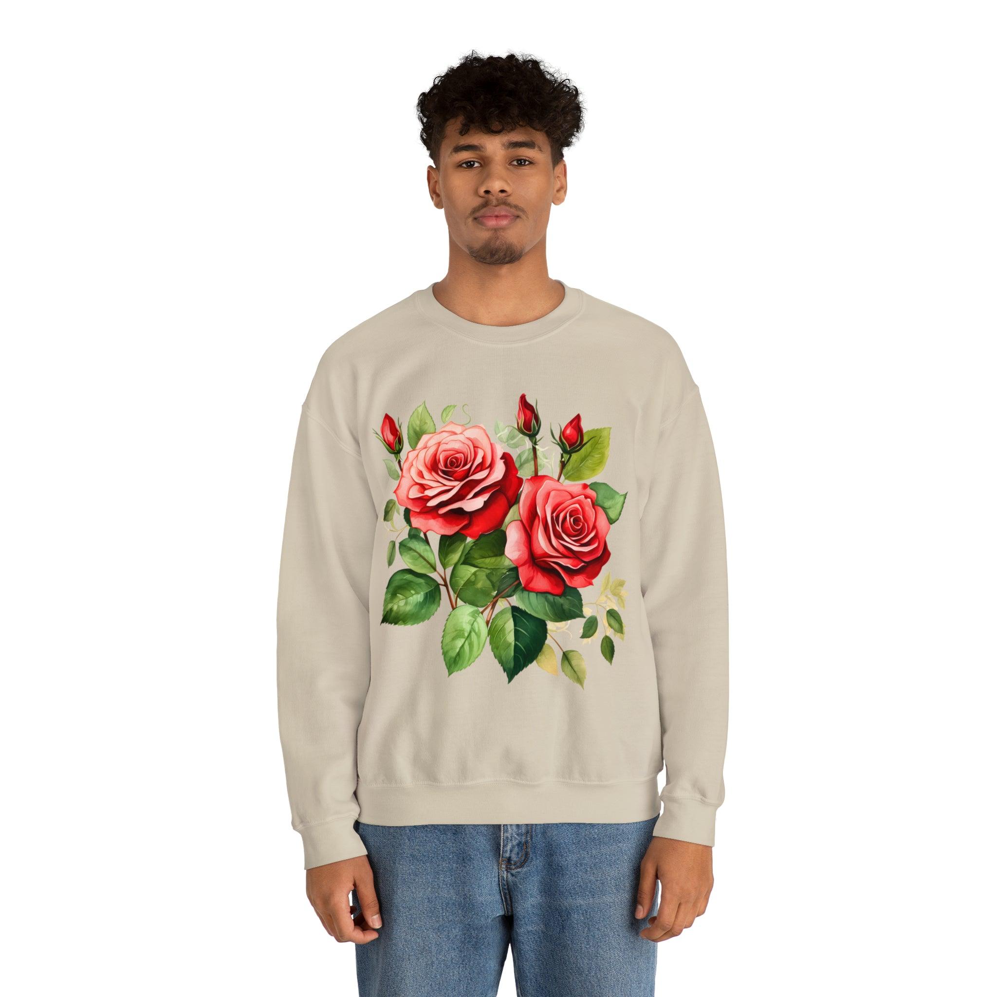 Pink rose online sweatshirt