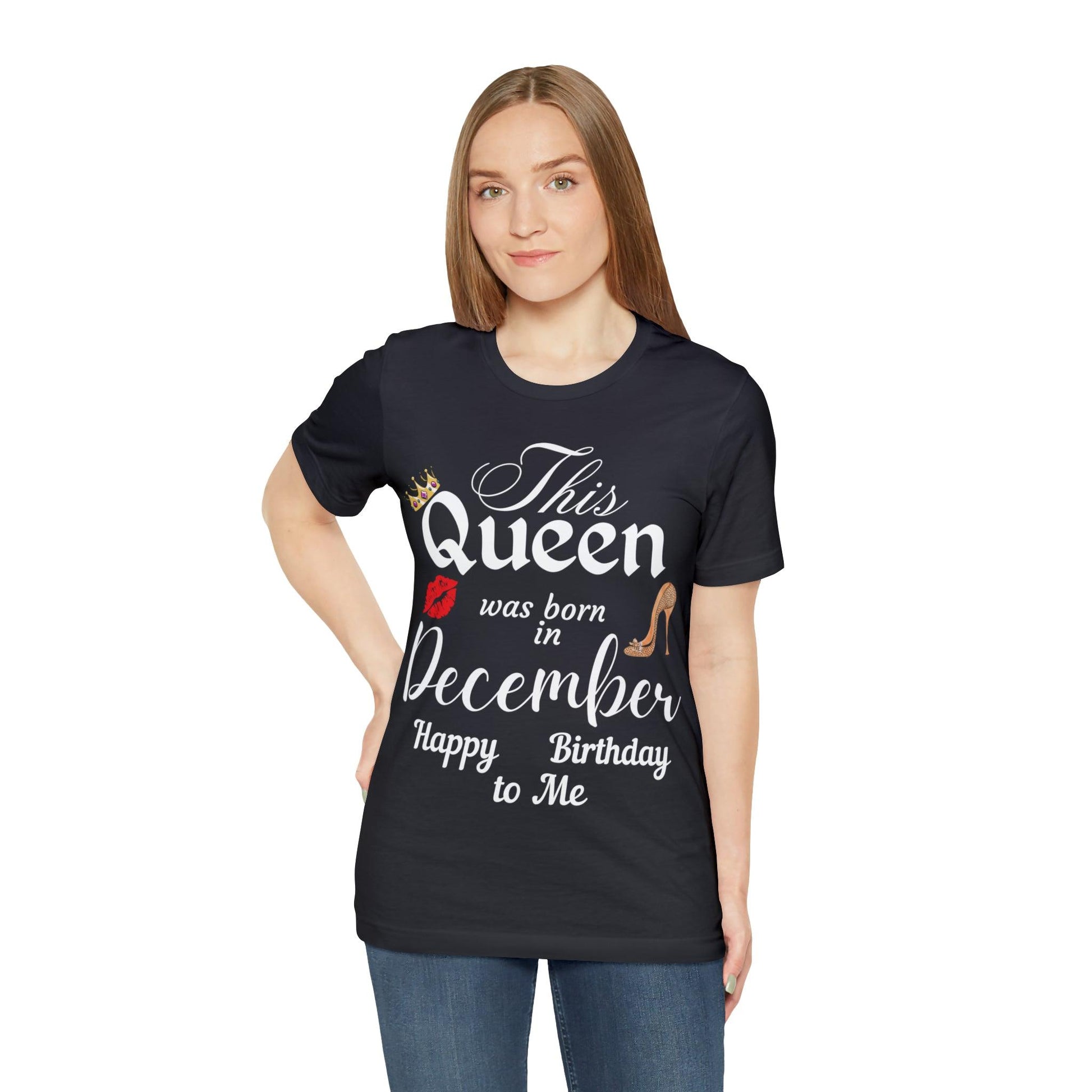 Birthday Queen Shirt, Gift for Birthday, This Queen was born in December Shirt, Funny Queen Shirt, Funny Birthday Shirt, Birthday Gift - Giftsmojo