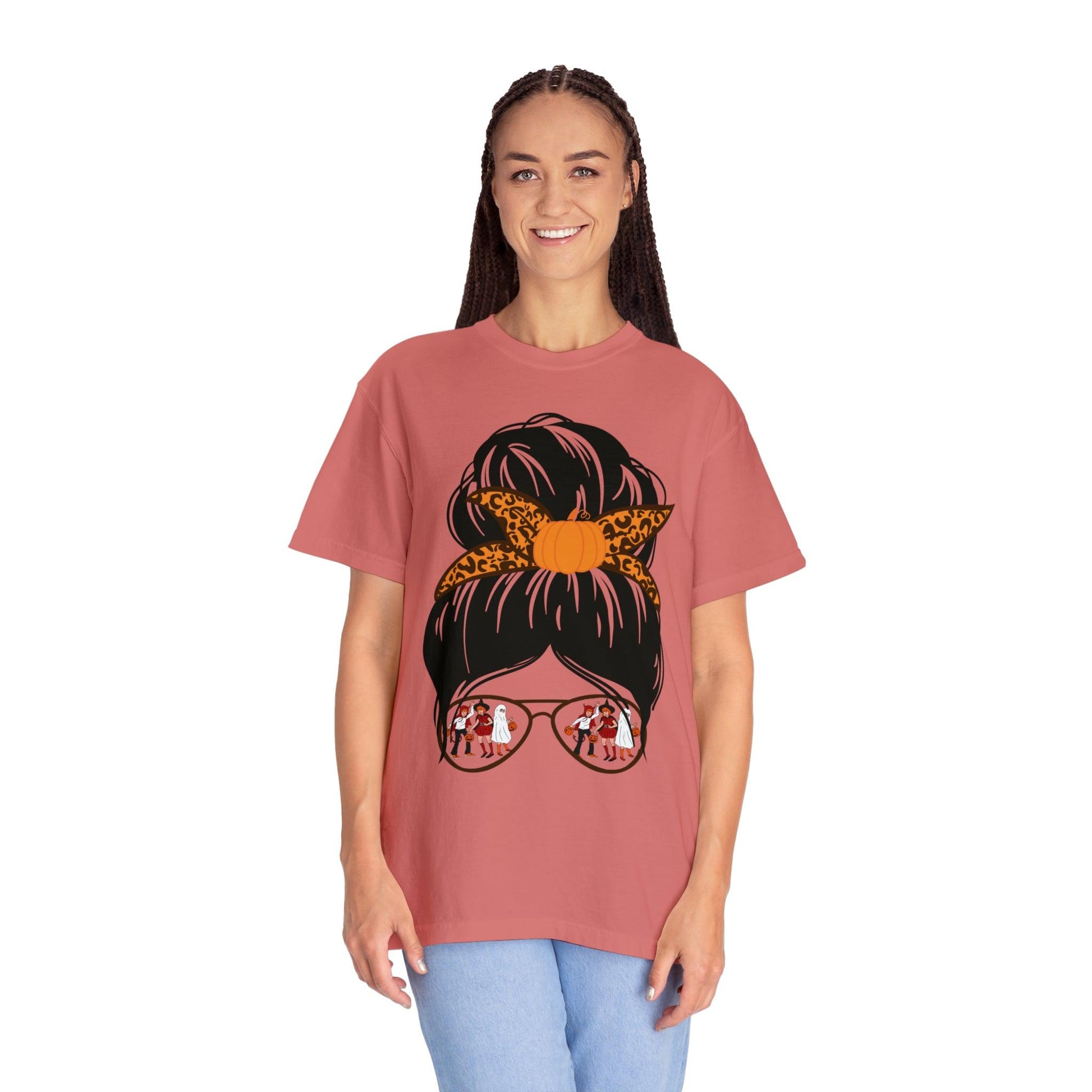 Leopard Print Retro Halloween Tshirt, Momster Shirt, Vintage Shirt Halloween Shirt - Giftsmojo