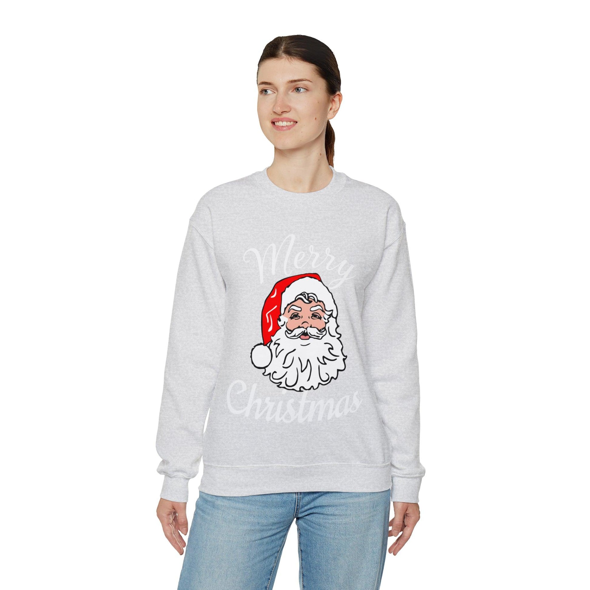 Santa, Merry Christmas Sweatshirt Santa Sweatshirt Christmas Shirt Christmas Gift for Him or Her - Giftsmojo