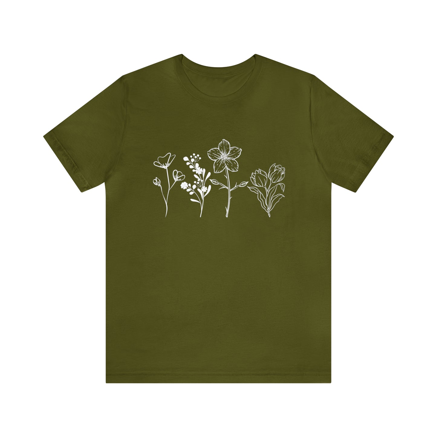 Wildflower Tshirt, Wild Flowers Shirt, Floral Tshirt, Flower Shirt, Gift for Women, Ladies Shirts, Best Friend Gift, Plant Mom shirt Garden