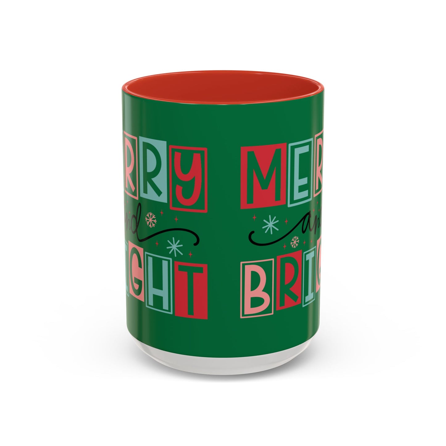 Mug - Merry and Bright Accent Coffee Mug (11oz Mug and 15oz Mug)