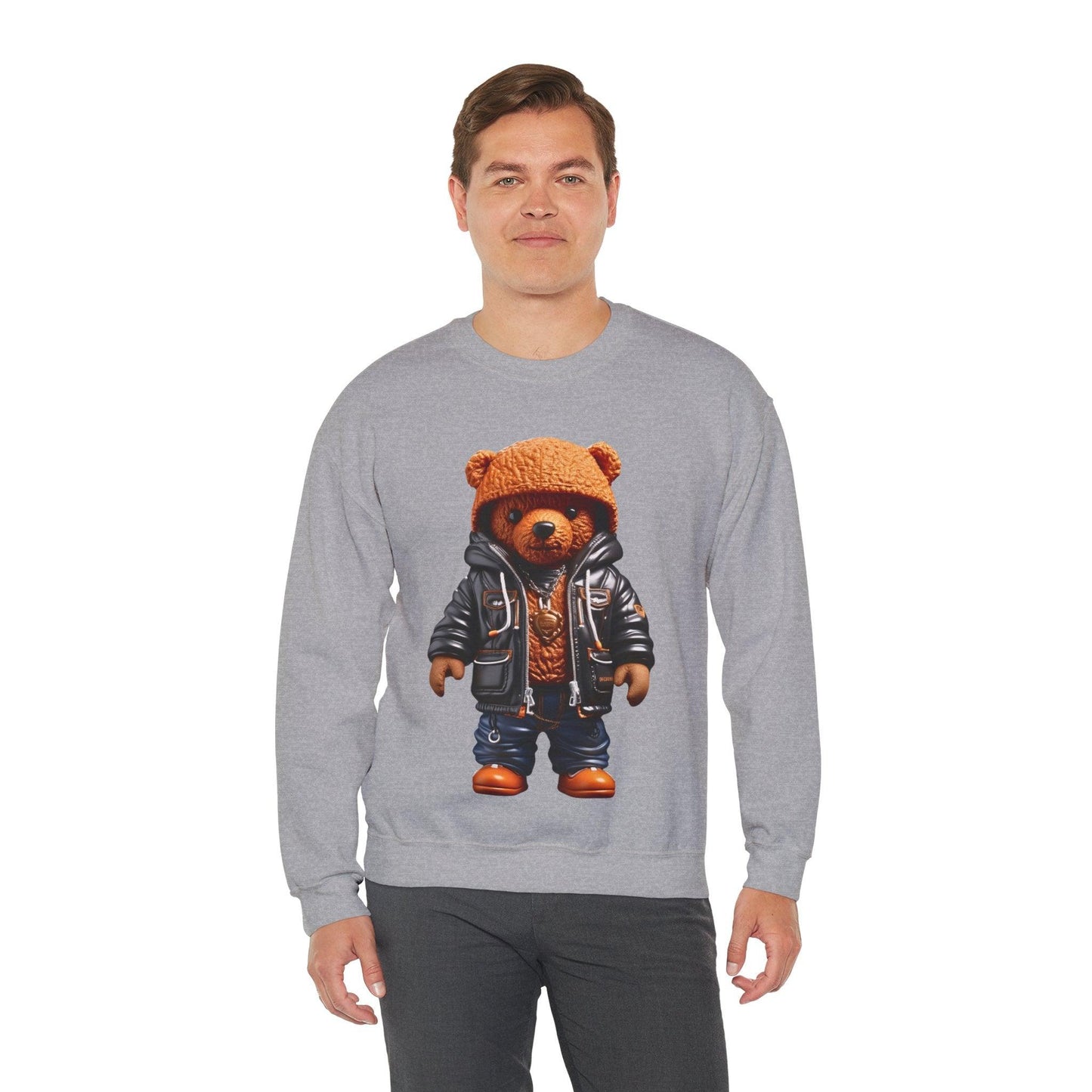 Hiphop teddy bear sweatshirt men