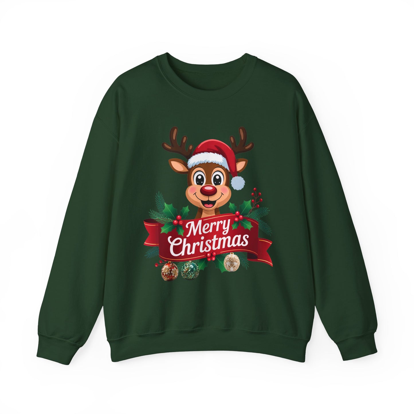 Christmas Reindeer Crewneck Sweatshirt