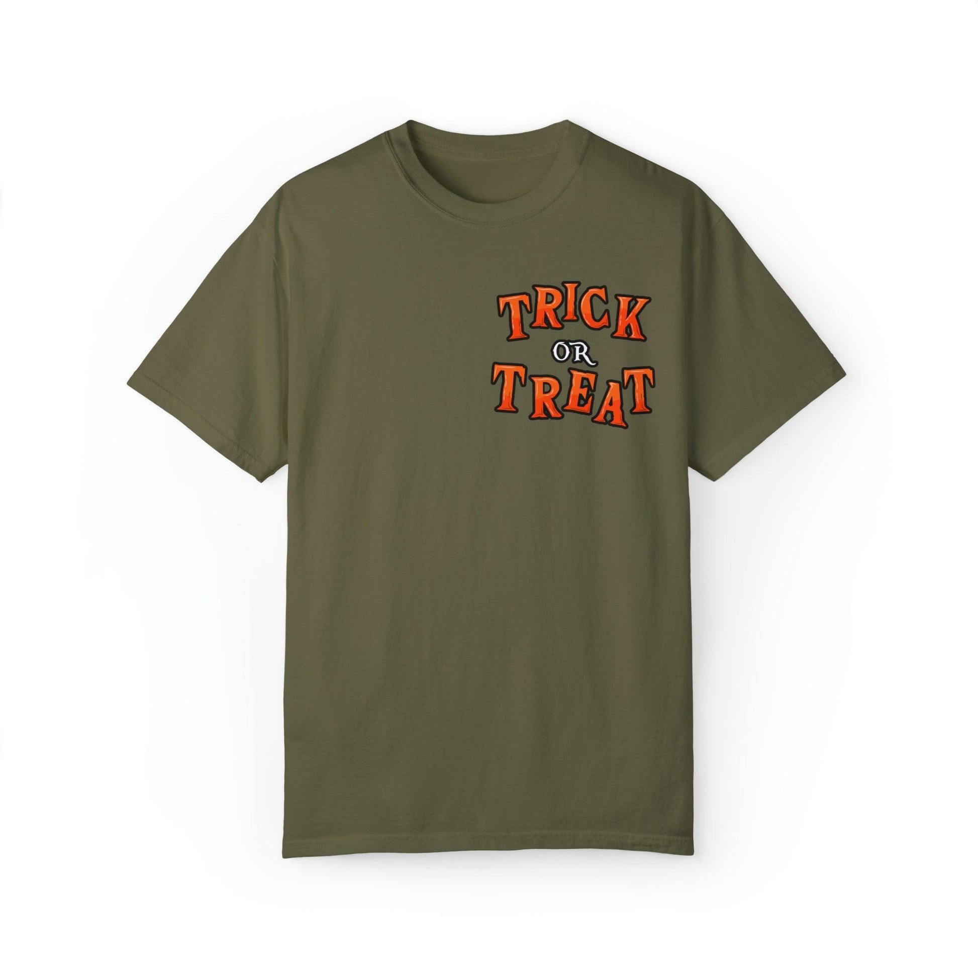 Halloween Party Outfit Trick or Treat Shirt Vintage Shirt Halloween Costume Cute Spooky Shirt, Halloween Gift Halloween T-shirt Trick or Treat Outfit - Giftsmojo