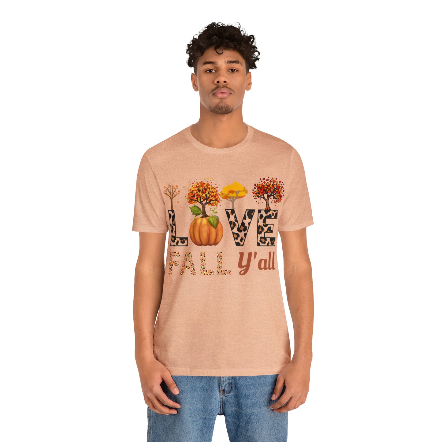 Leopard Print Love Fall Y'all, Fall shirt, Fall lover gift