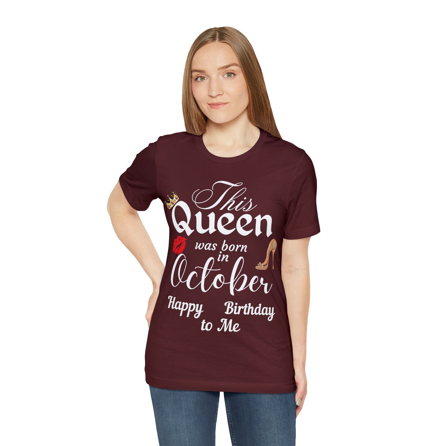 Birthday Queen Shirt, Gift for Birthday, This Queen was born in October Shirt, Funny Queen Shirt, Funny Birthday Shirt, Birthday Gift