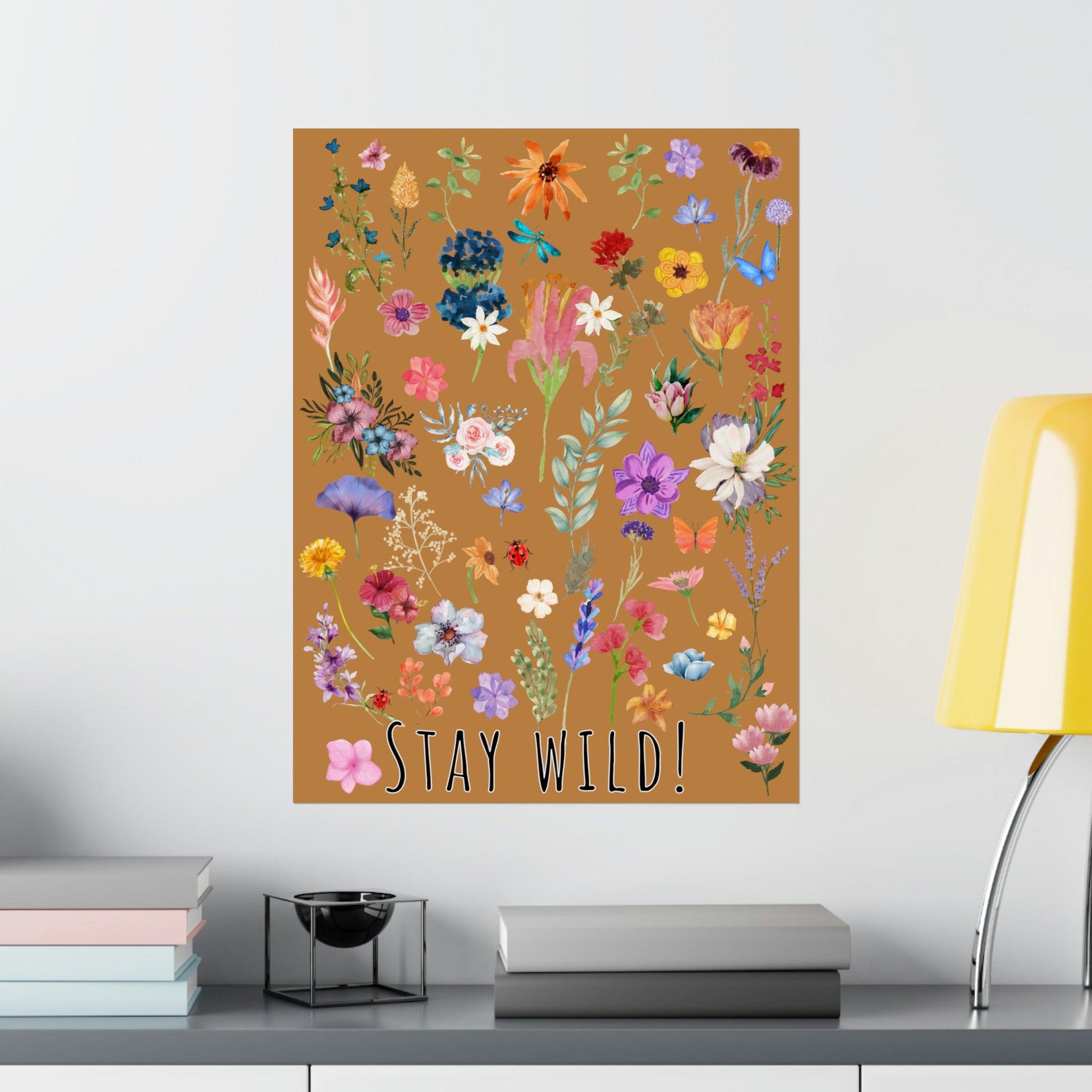Watercolor Posters Flower Print Botanical Wall Art Floral Decor Posters Classroom, Home, Office, or Business - Custom Wall Art Wild flowers - Giftsmojo