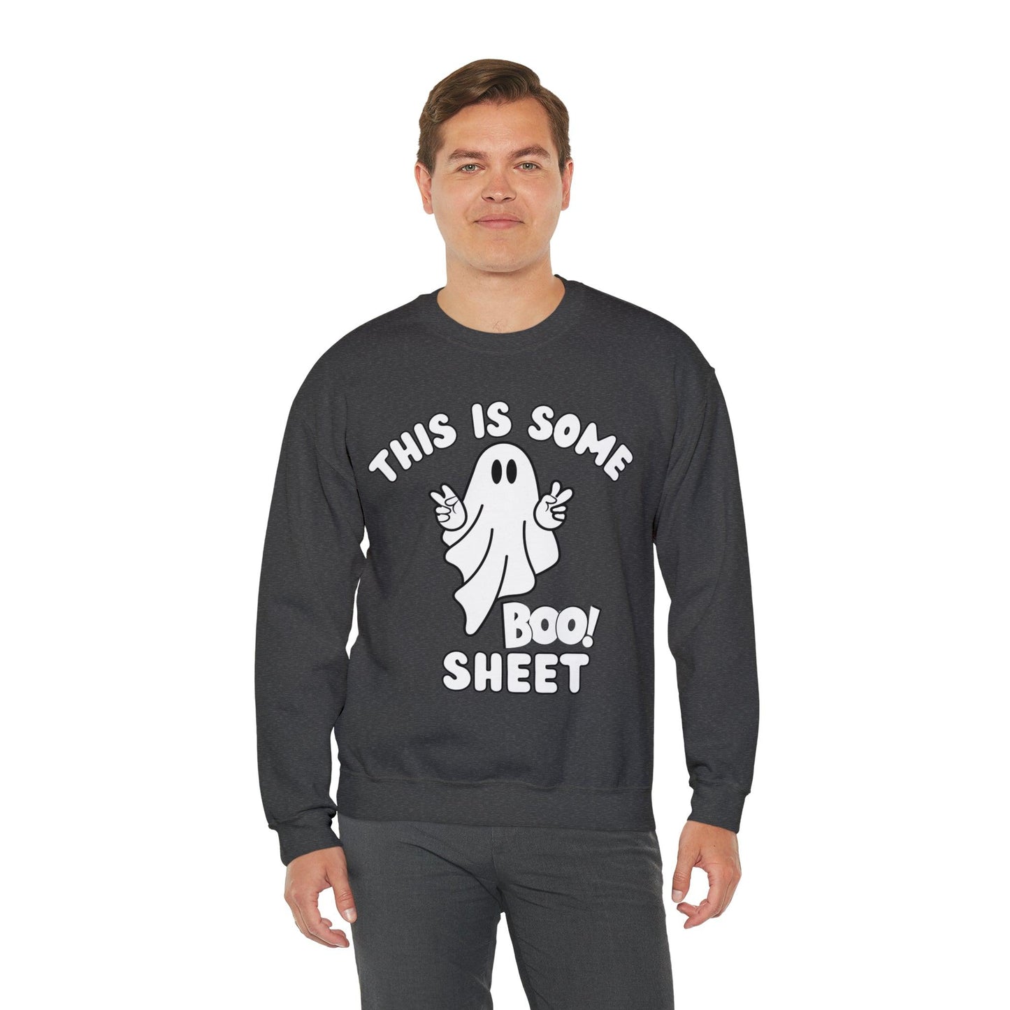 This Is Some Boo Sheet Ghost Sweatshirt Cute Ghost Sweatshirt Boo Ghost Sweatshirt Gift Shirt Funny Halloween Shirt Spooky Season Shirt - Giftsmojo