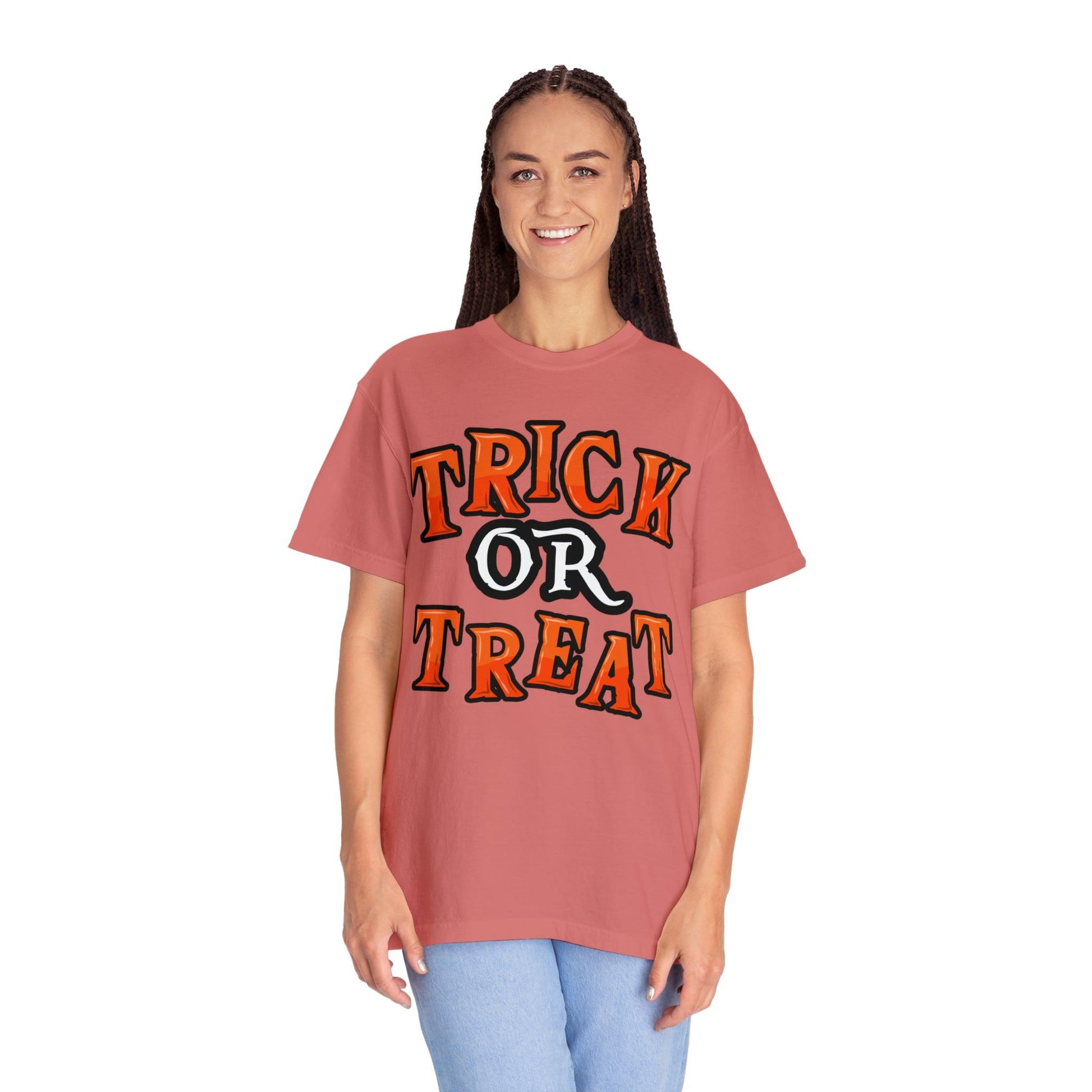 Cute Trick or Treat Shirt for Women and Men Vintage Shirt Halloween Shirt Retro Halloween Costume - Giftsmojo