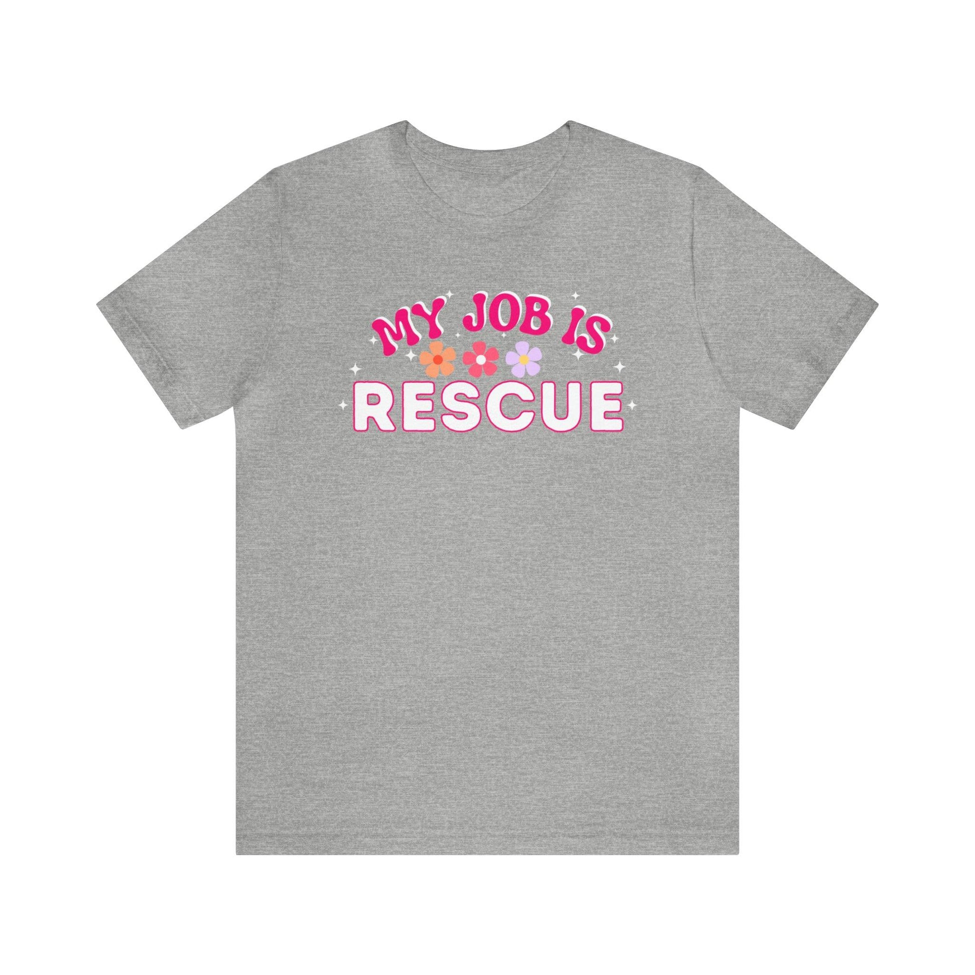 My Job is Rescue Shirt Firefighter Shirt Coast Guard Shirt Paramedic, Lifeguard, - Giftsmojo