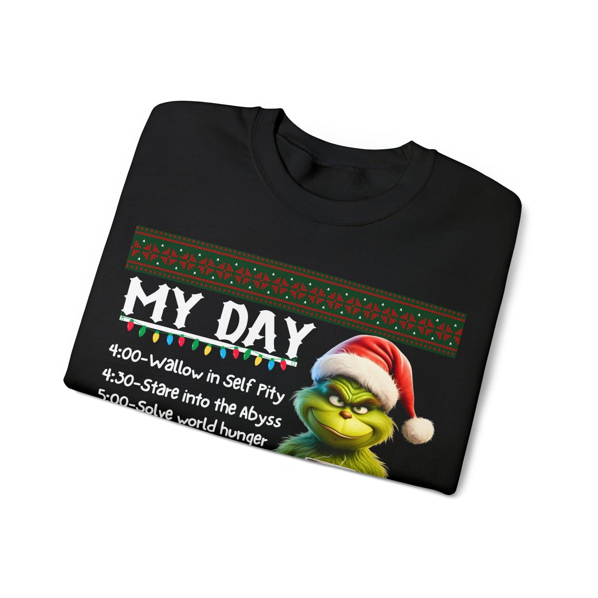 My Day Schedule I'M Booked Grinch Shirt Funny Christmas Sweatshirt Christmas grinch Sweatshirt Christmas Sweater Christmas Trendy Christmas Sweatshirt - Giftsmojo