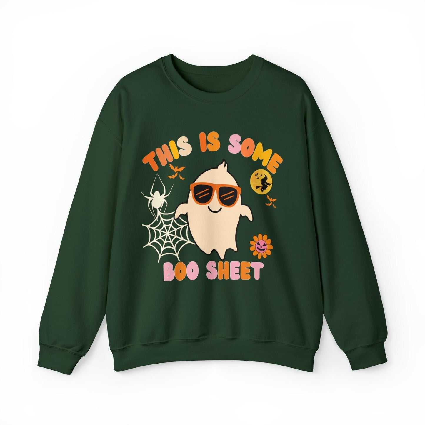 This Is Some Boo Sheet Ghost Sweatshirt Cute Ghost Sweatshirt Boo Ghost Sweatshirt Gift Shirt Funny Halloween Shirt Spooky Season Shirt - Giftsmojo