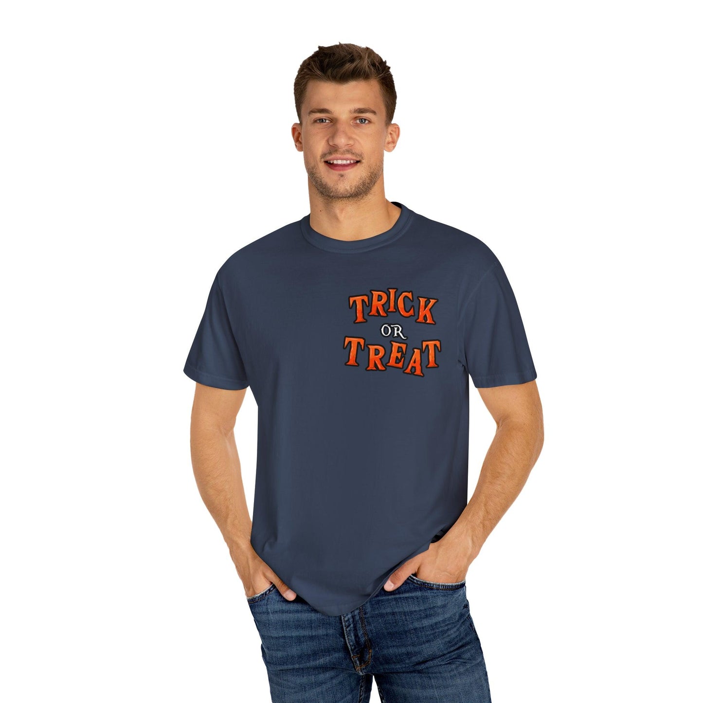 Halloween Party Outfit Trick or Treat Shirt Vintage Shirt Halloween Costume Cute Spooky Shirt, Halloween Gift Halloween T-shirt Trick or Treat Outfit - Giftsmojo