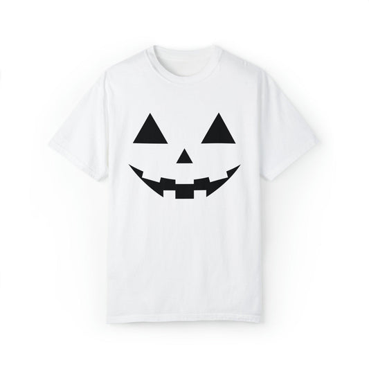 Cute Pumpkin Face Shirt Retro Halloween Tshirt, Vintage Shirt Halloween Shirt Pumpkin Face Halloween Costume Comfort Colors - Giftsmojo