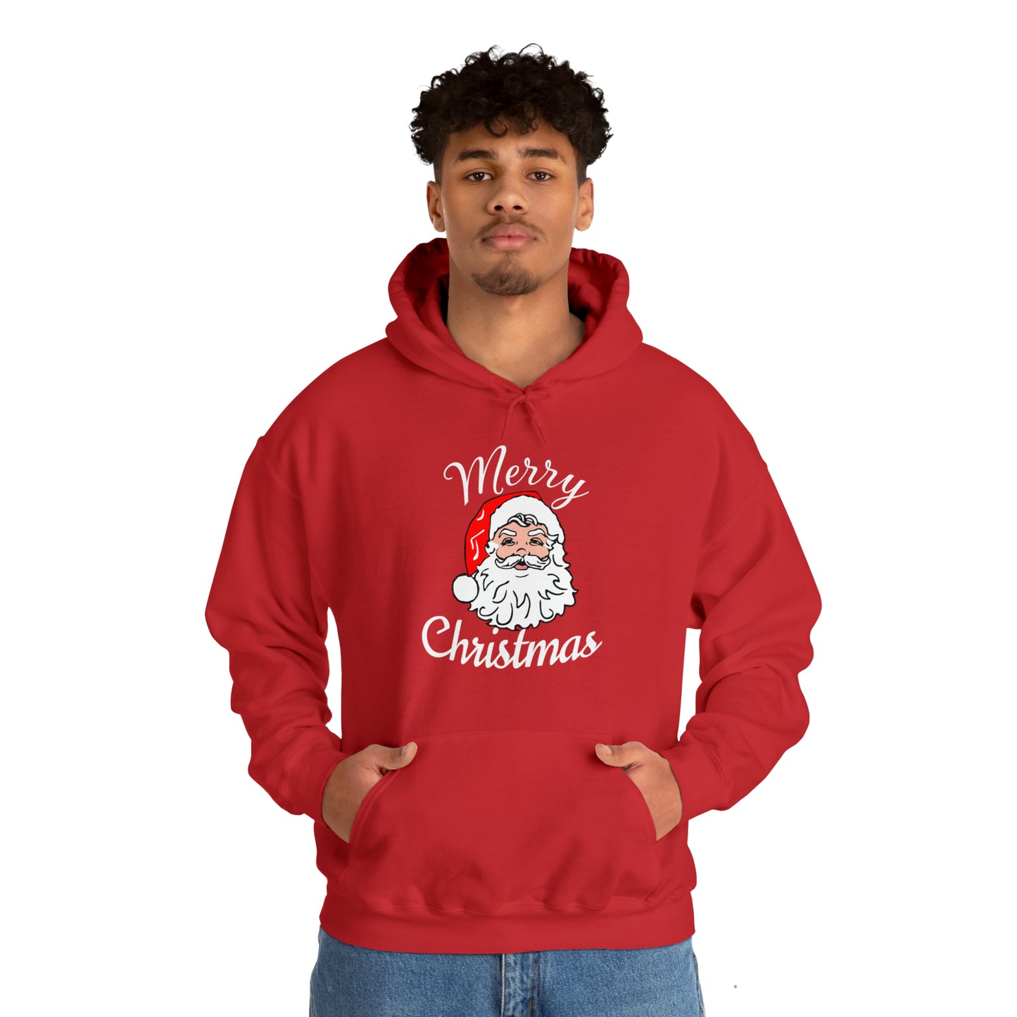 Santa Hoodie, Merry Christmas Hooded Sweatshirt, Christmas Shirt, Christmas Gift