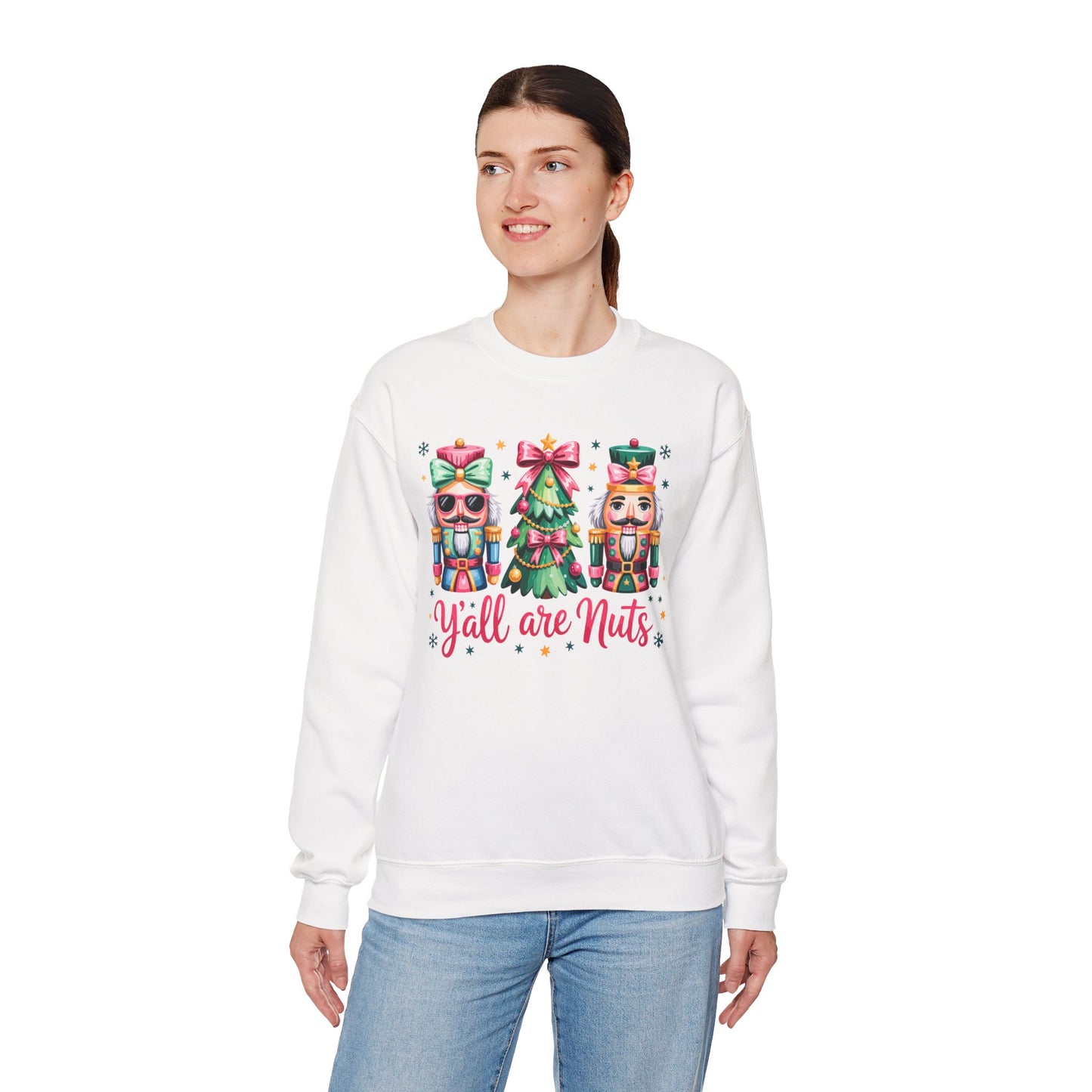 Nutcracker Characters and Christmas Tree Sweatshirt | Holiday Crewneck