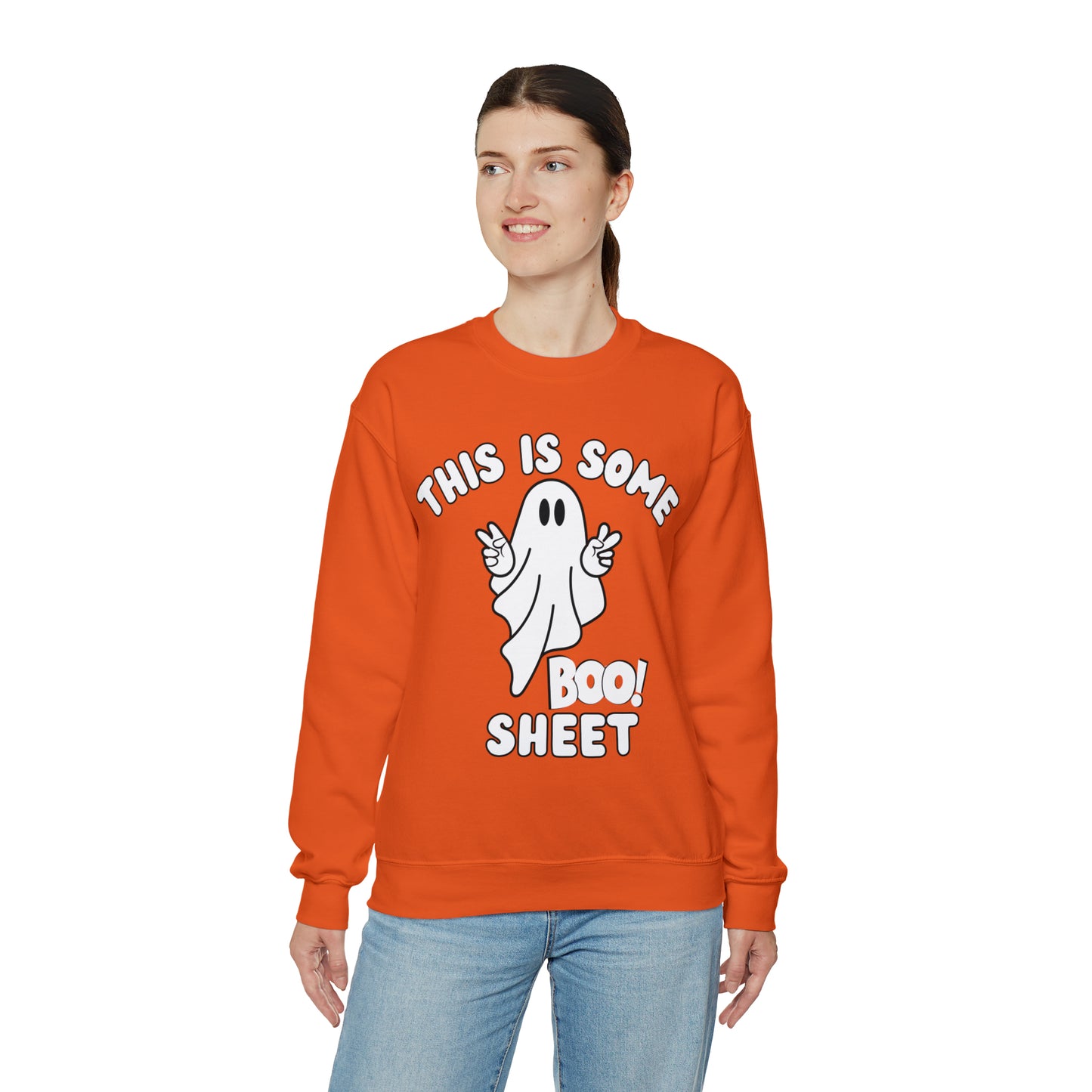 This Is Some Boo Sheet Ghost Sweatshirt Cute Ghost Sweatshirt Boo Ghost Sweatshirt Gift Shirt Funny Halloween Shirt Spooky Season Shirt