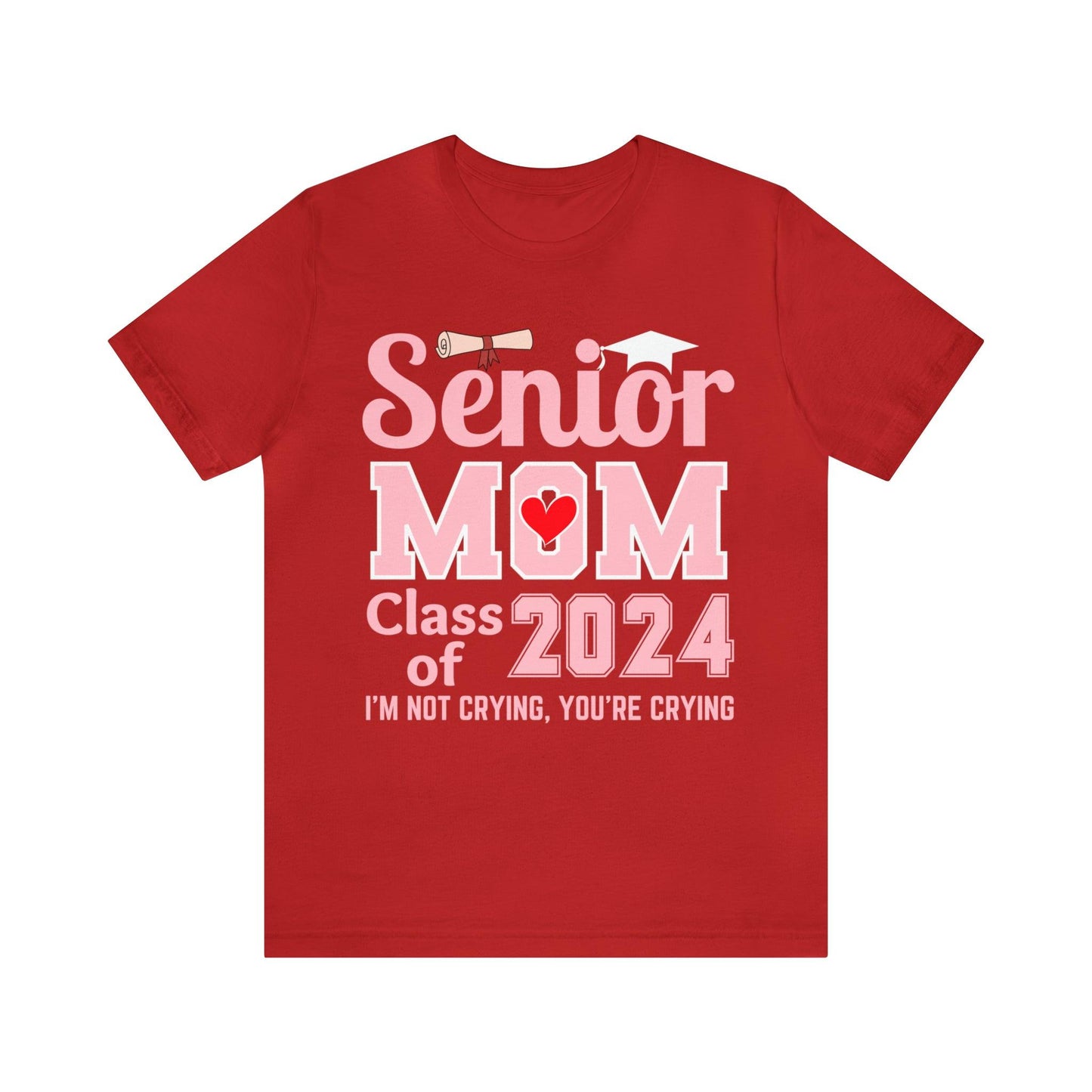 Senior Mom Class of 2024 T-Shirt Pink, Proud Senior Mom Shirt, Gift for Graduate, Graduation 2024 Family Shirt 2024 Senior Mom - Giftsmojo