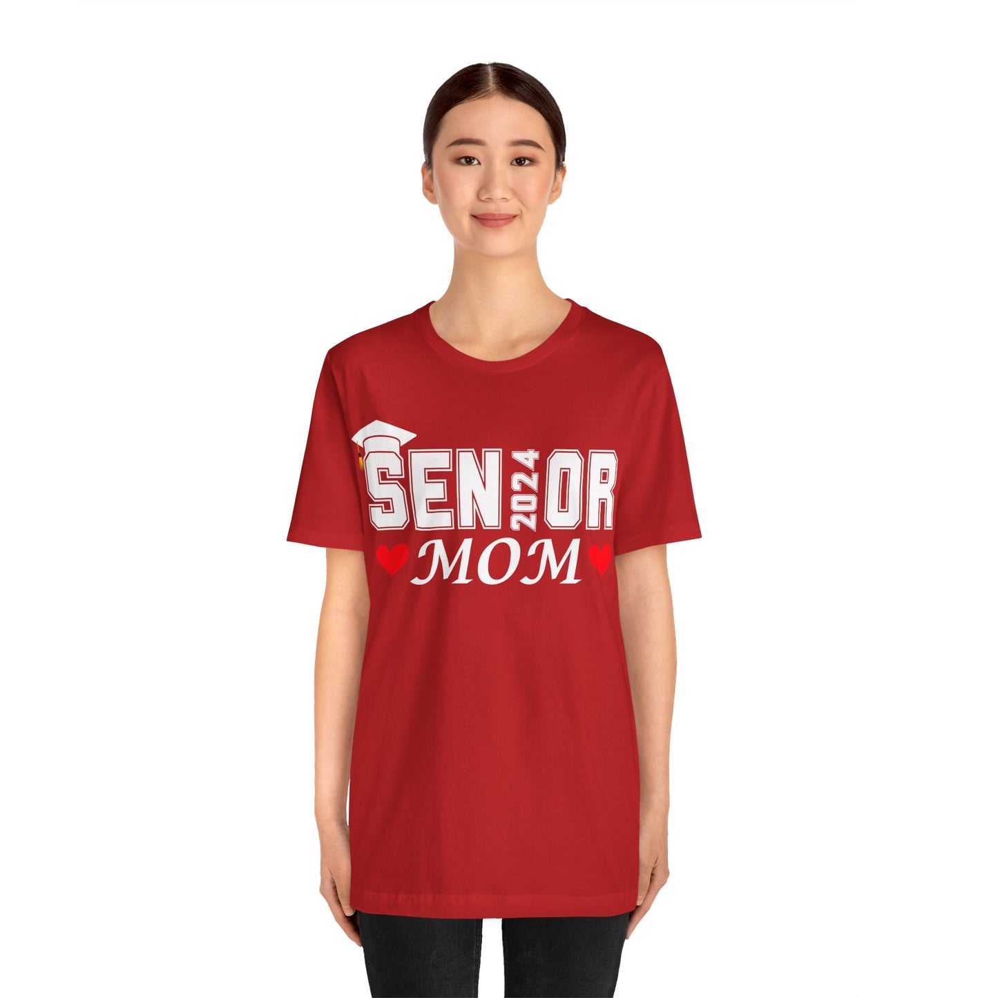 Senior Mom Class of 2024 T-Shirt Pink, Proud Senior Mom Shirt Graduation 2024