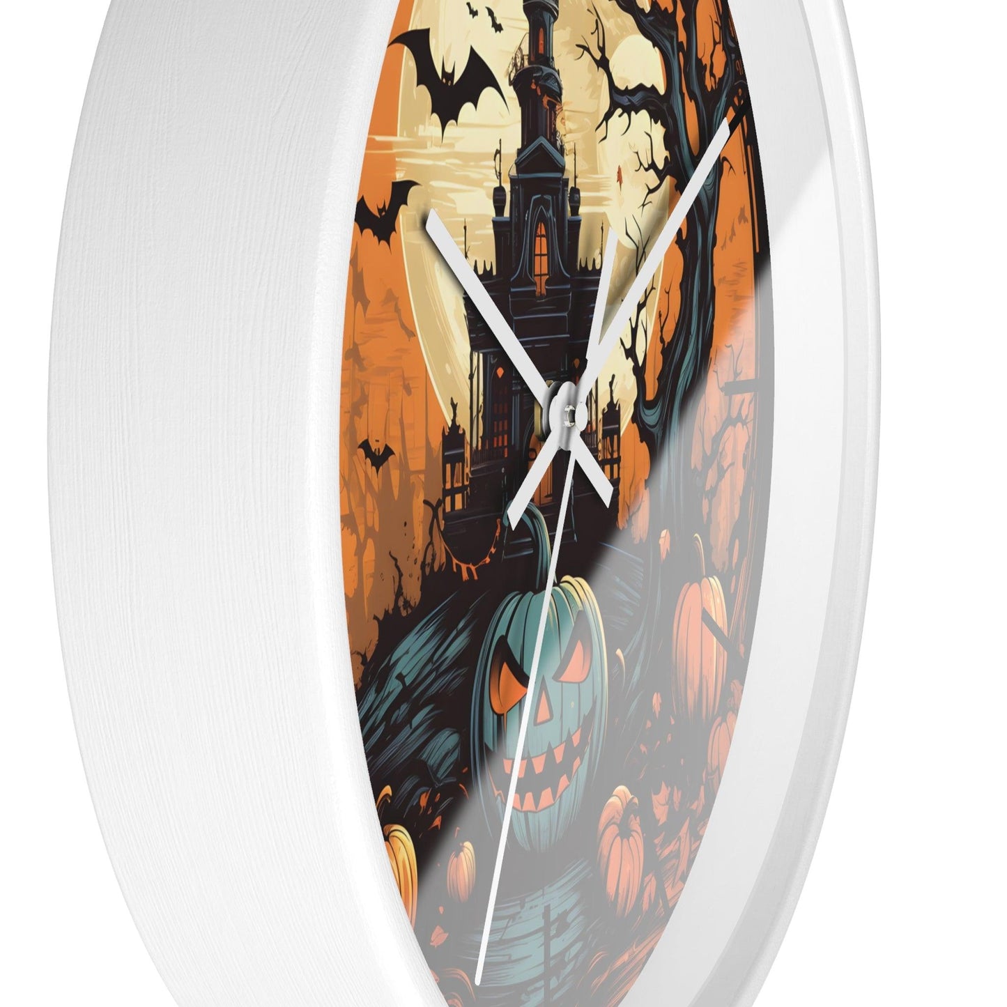 Halloween Ghost Wall Clock Halloween Wall Clocks Halloween Clock Fall Clock Halloween Decor - Giftsmojo