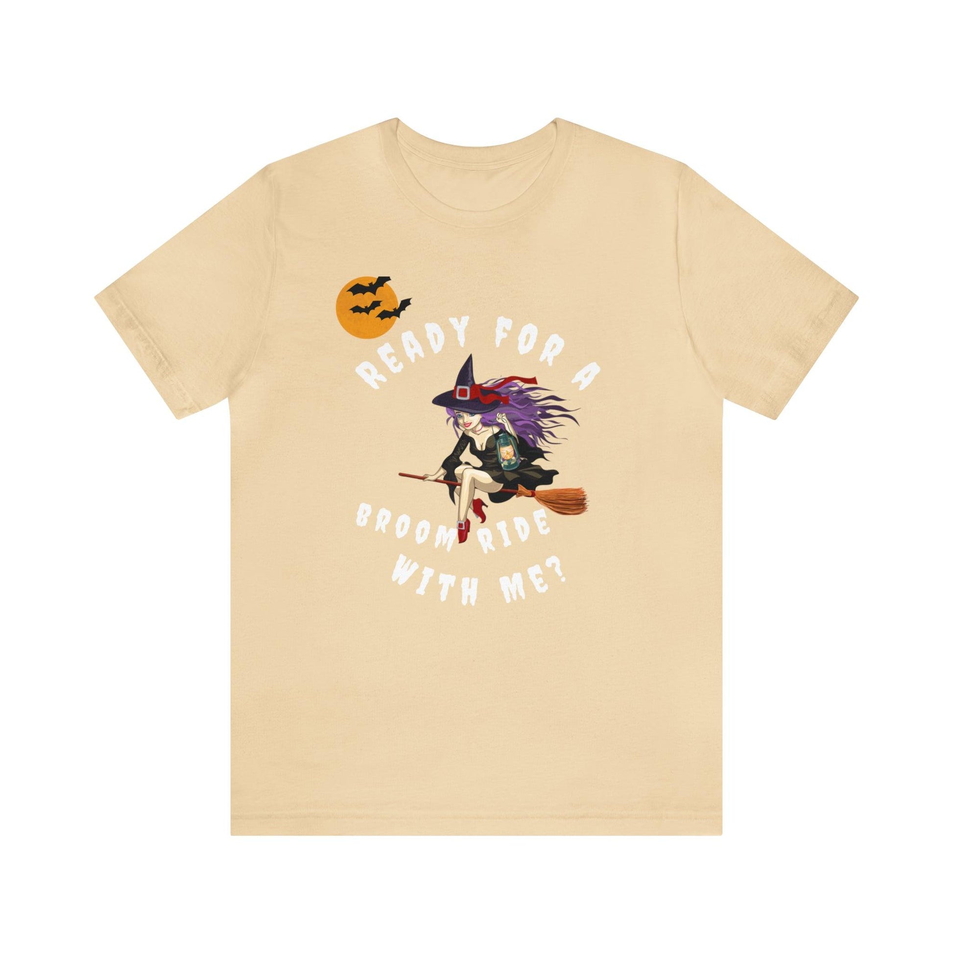 Ready for a Broom Ride with Me Halloween shirt, Witch shirt, Halloween tshirt, Halloween outfit, Work Halloween Costume - Giftsmojo