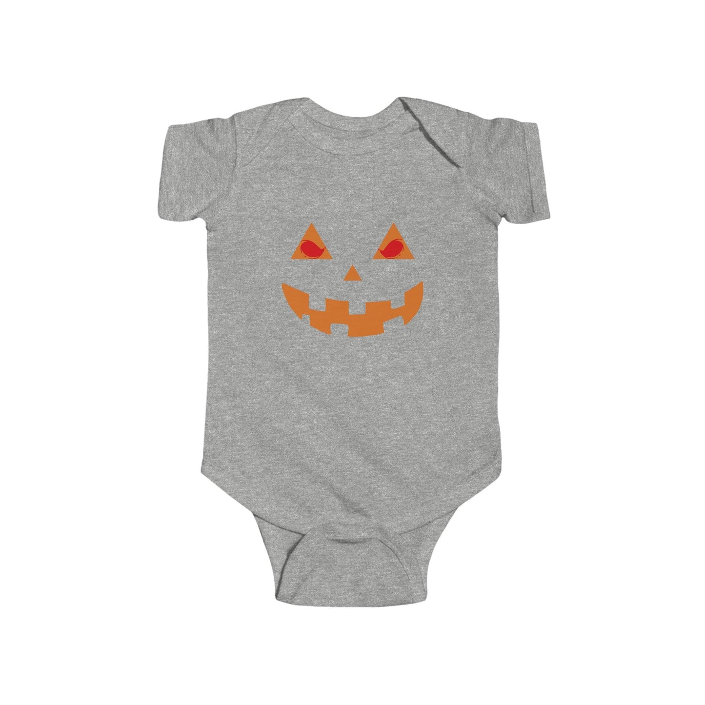 Infant Pumpkin Face Onesie Infant Halloween Costume Infant Fine Jersey Bodysuit for Halloween Infant Halloween Onesie - Giftsmojo