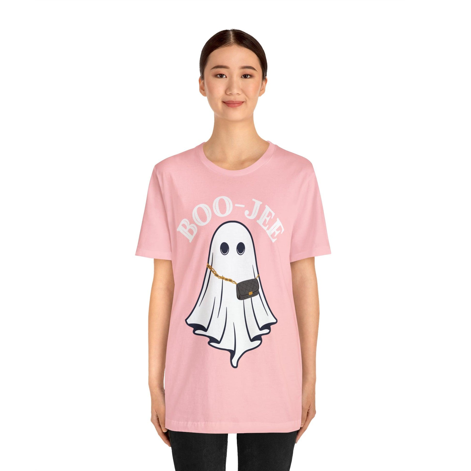 Cute Boo-Jee Ghost Halloween Shirt Vintage Ghost Halloween Costume Scary Halloween Tshirt, Vintage Shirt Boujee Halloween Tee - Giftsmojo