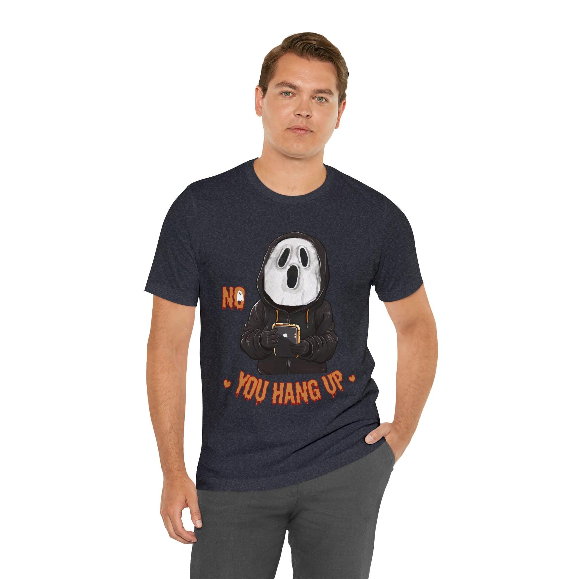 Elevate Your Halloween Style with the Playful 'No You Hang Up' Shirt Spooky shirt - Giftsmojo