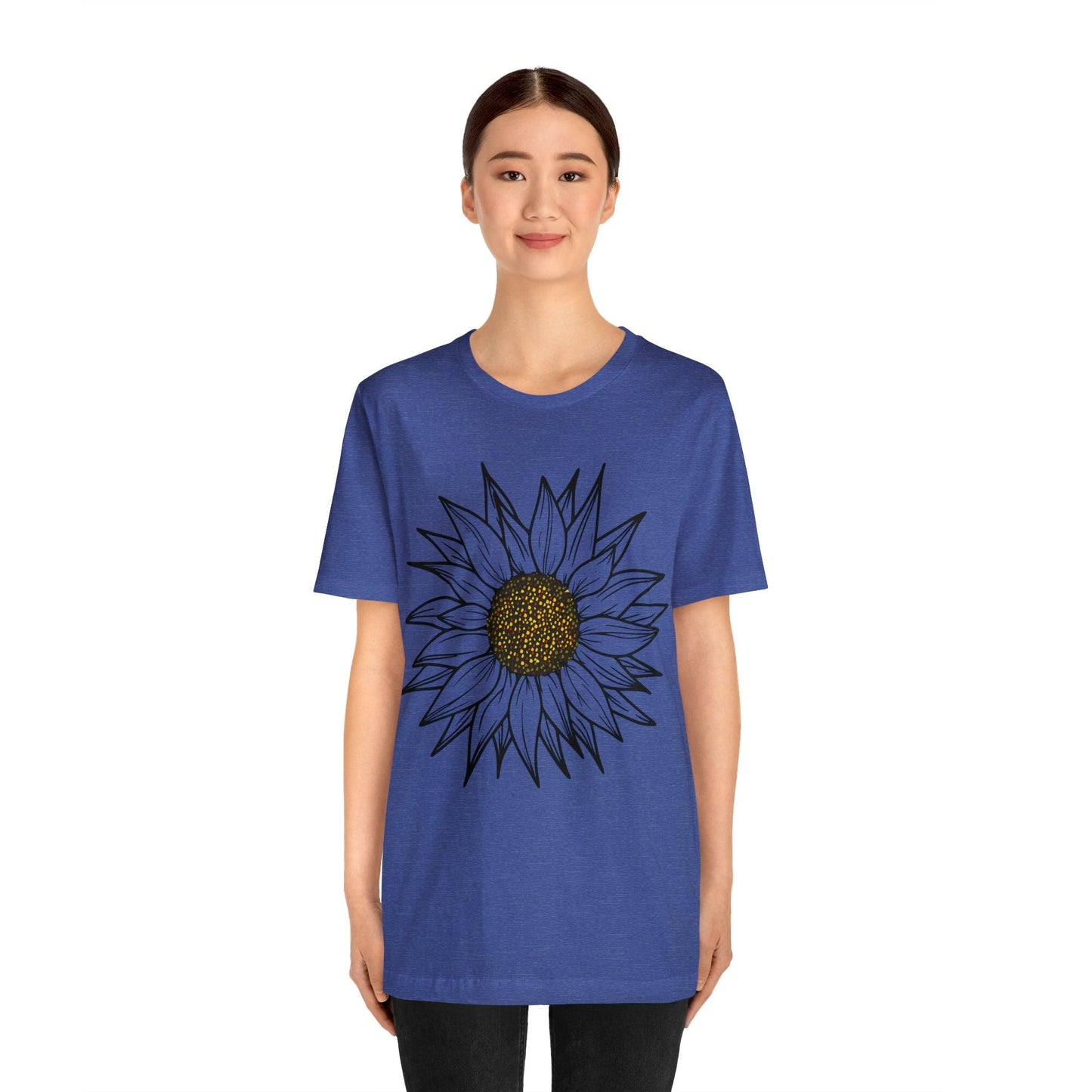 Sunflower Shirt, Floral Tee Shirt, Flower Shirt, Garden Shirt, Womens Fall Summer Shirt Sunshine Tee, Gift for Gardener, Nature love shirt - Giftsmojo