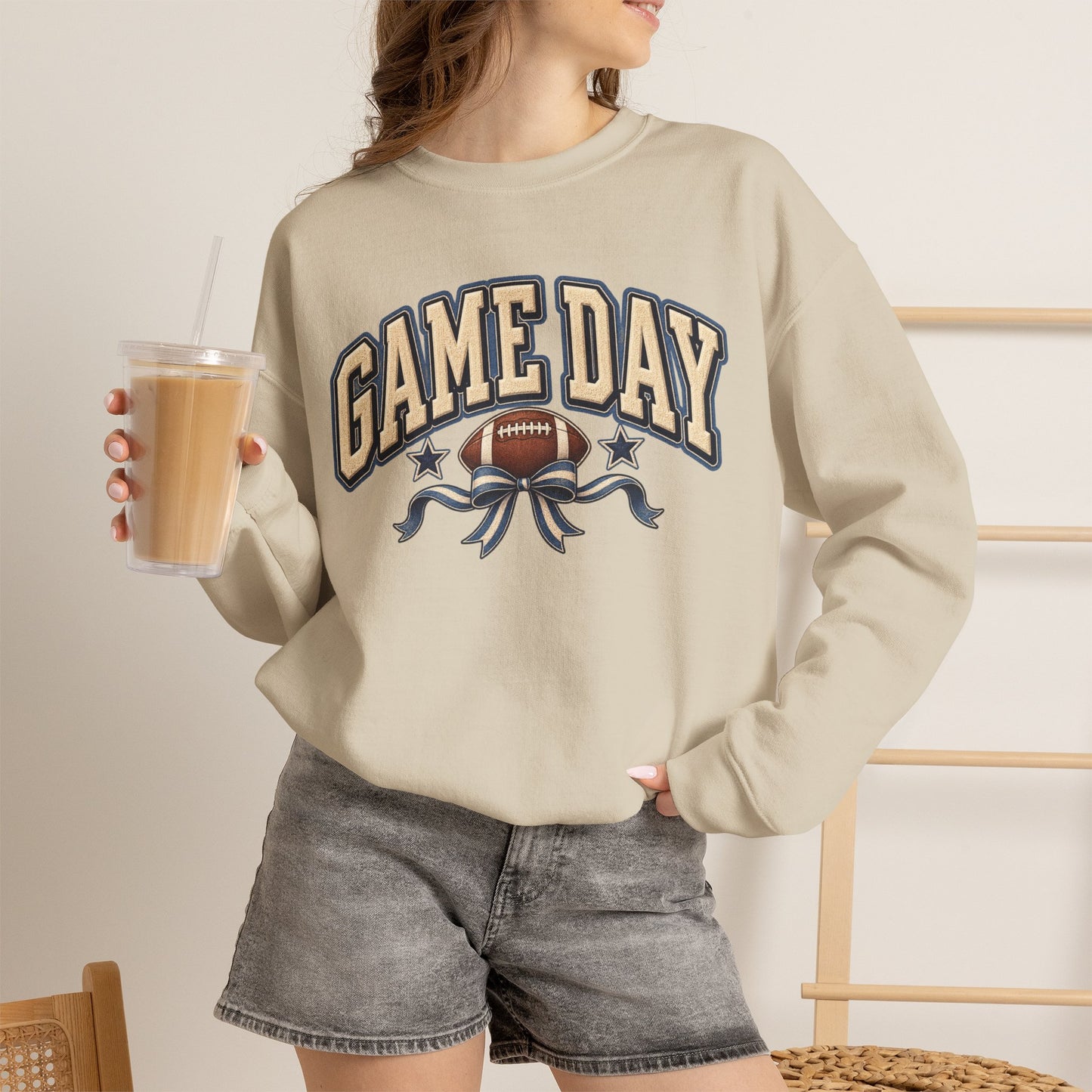 Game Day Football Crewneck Sweatshirt