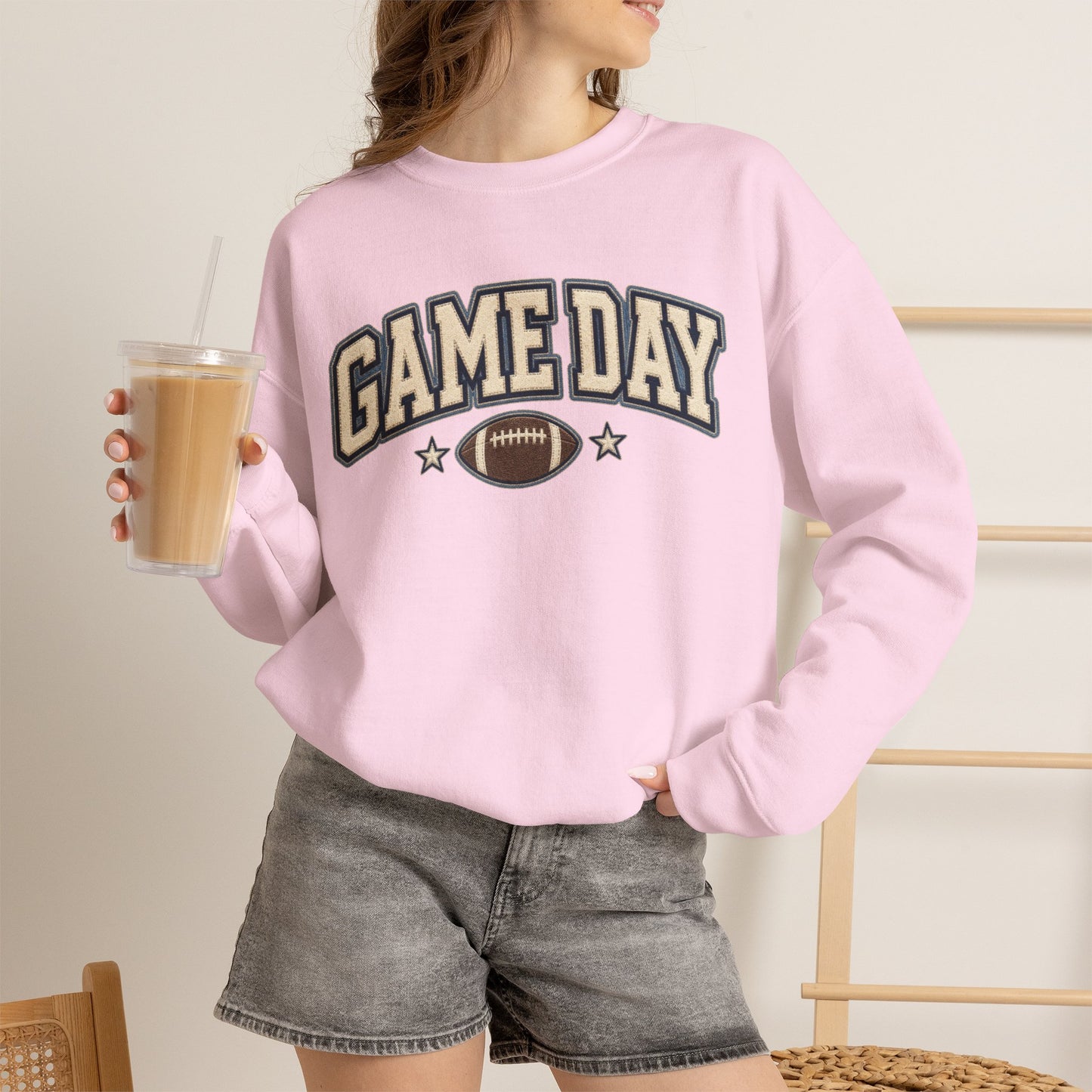 Game Day Crewneck Sweatshirt – Football Logo