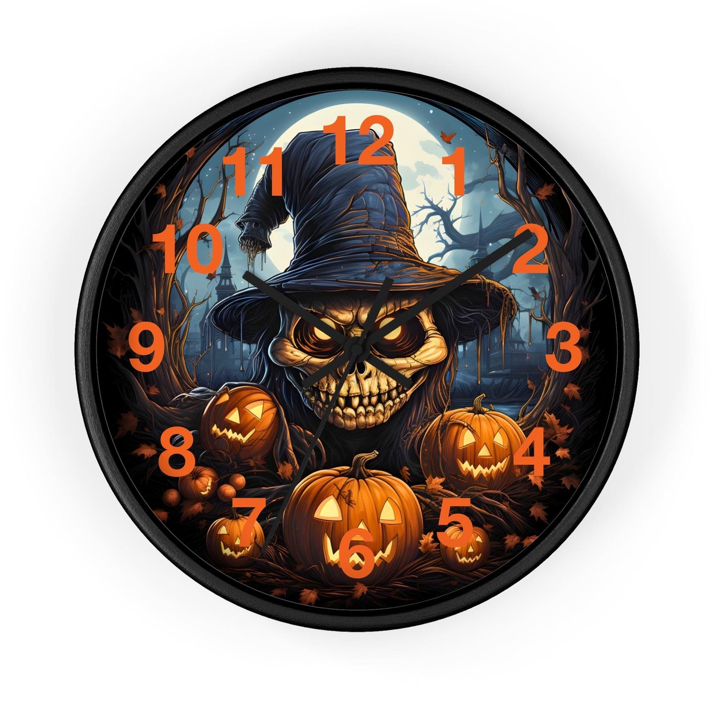 Halloween Ghost Wall Clock Home Decor Halloween Wall Clocks Halloween Clock Fall Clock Halloween Decor