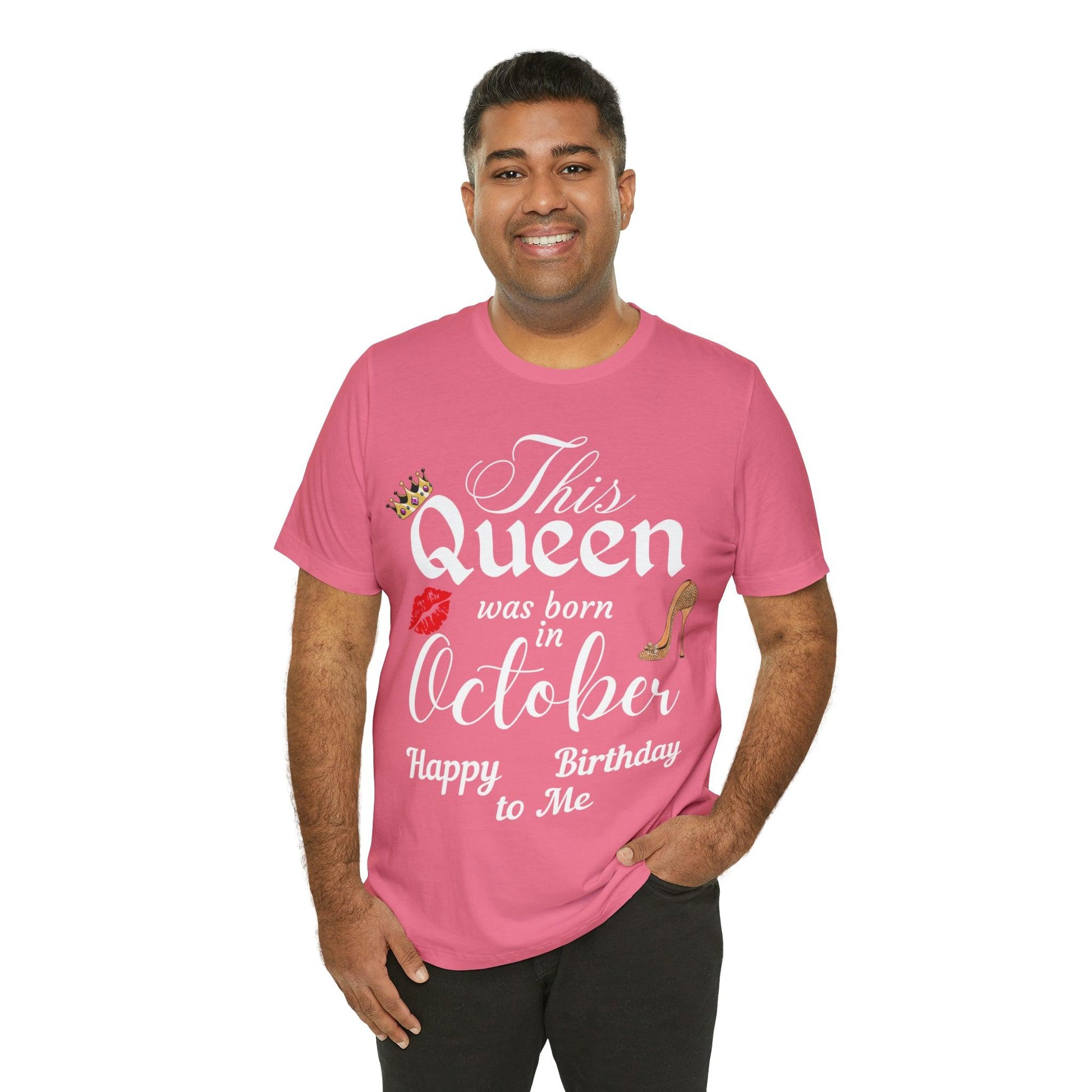 Birthday Queen Shirt, Gift for Birthday, This Queen was born in October Shirt, Funny Queen Shirt, Funny Birthday Shirt, Birthday Gift - Giftsmojo