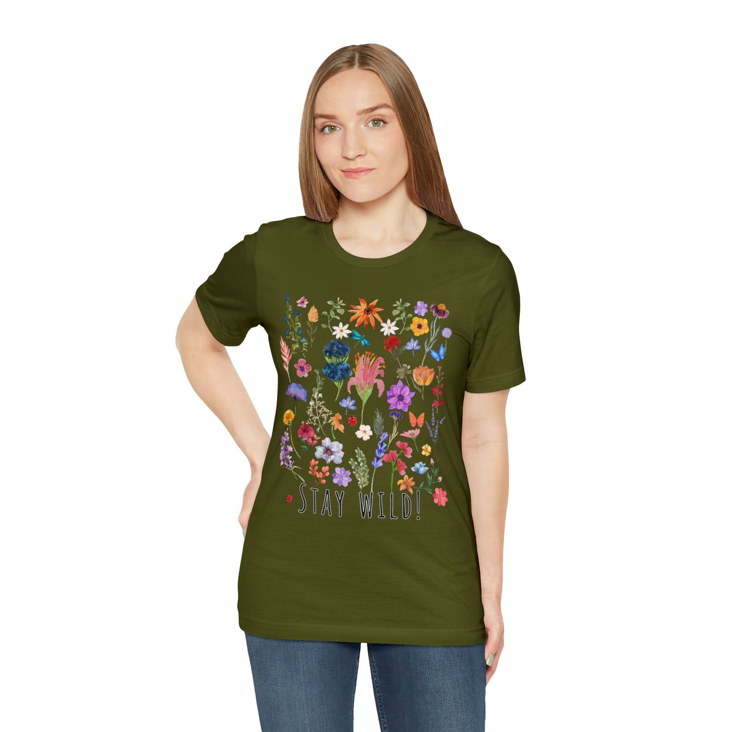 Wildflower Tshirt, Stay Wild Flowers Shirt, Floral Tshirt, Flower Shirt, Gift for Women, Ladies Shirts, Best Friend Gift, Plant Mom shirt