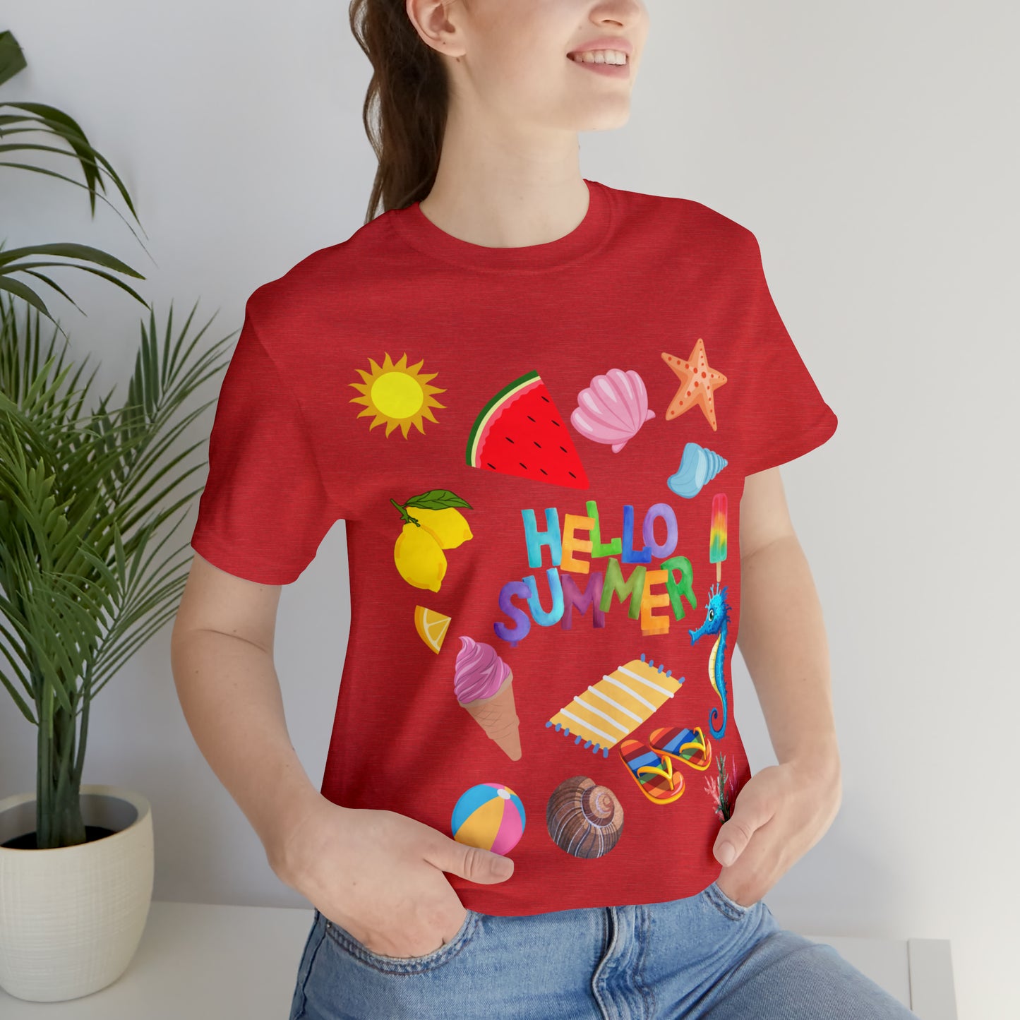 Hello Summer shirt, Funny Summer shirts for women and men, Summer Casual Top Tee