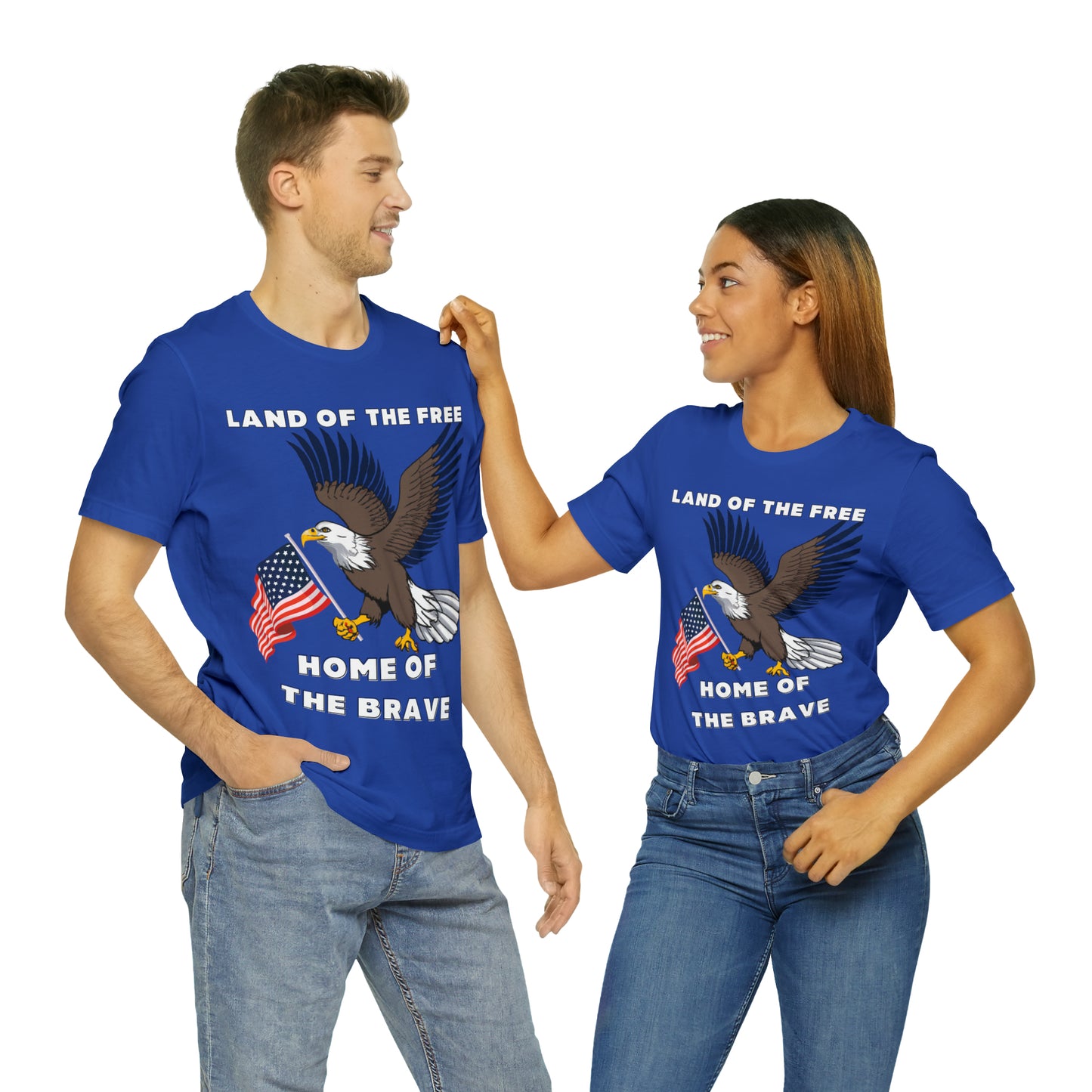 Celebrate Independence Day with Patriotic Shirts: Land of the free, Home of the Brave Shirt for Women and Men