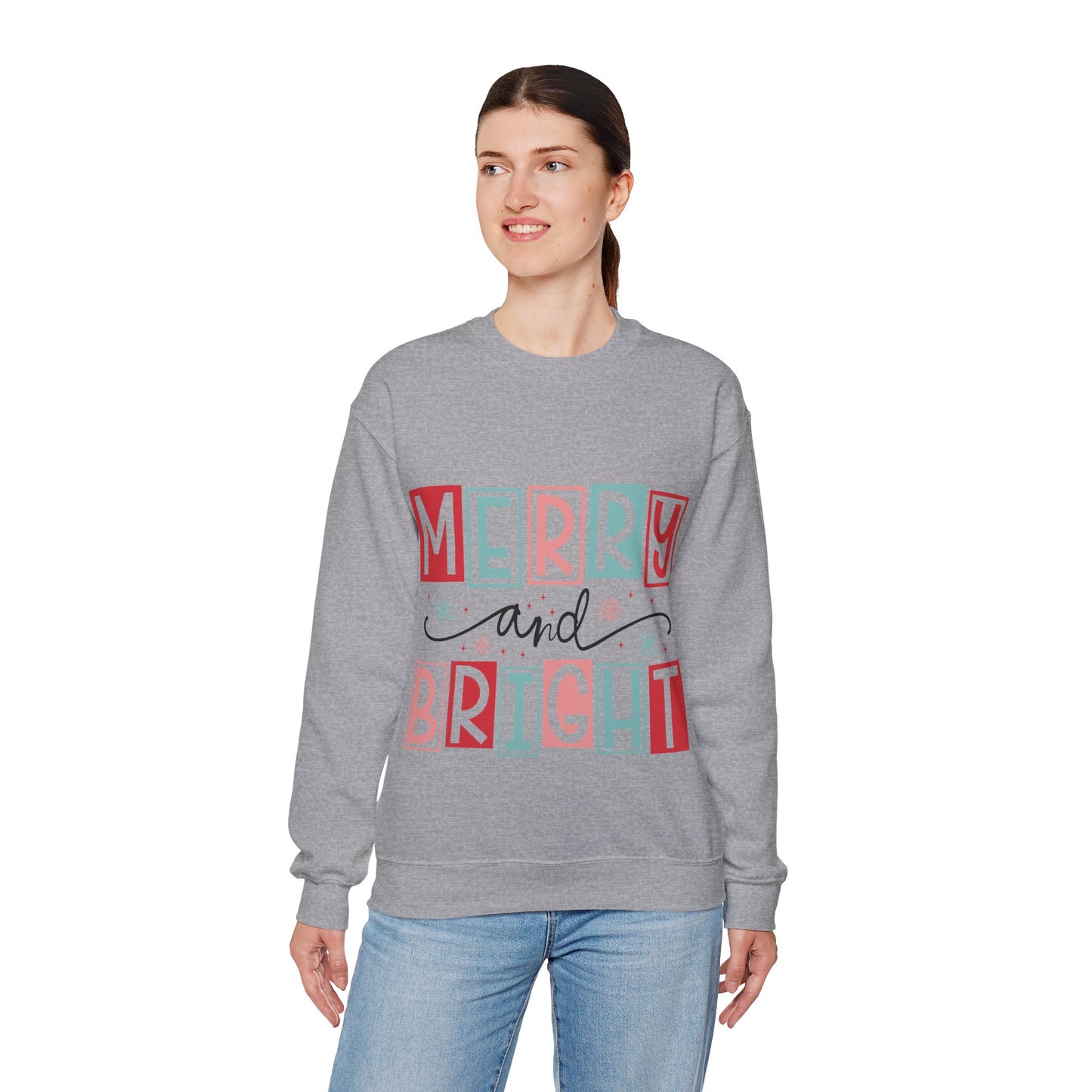 Merry and Bright Sweatshirt Christmas Sweatshirt